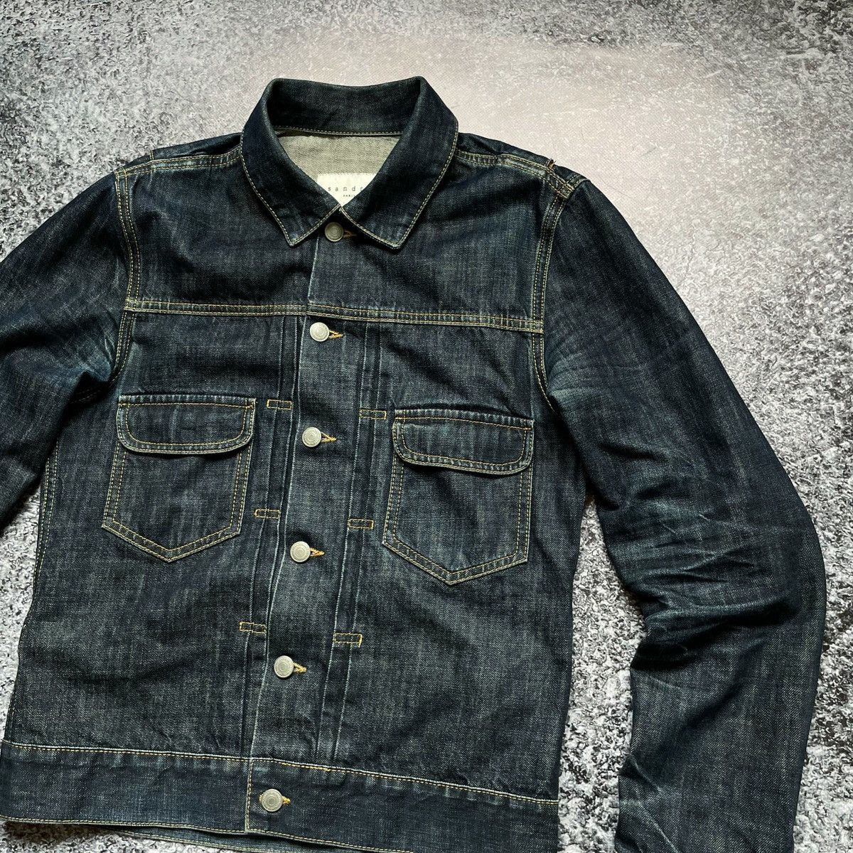 Sandro Sandro Paris Denim Raw Jacket Size US S / EU 44-46 / 1 - 2 Thumbnail