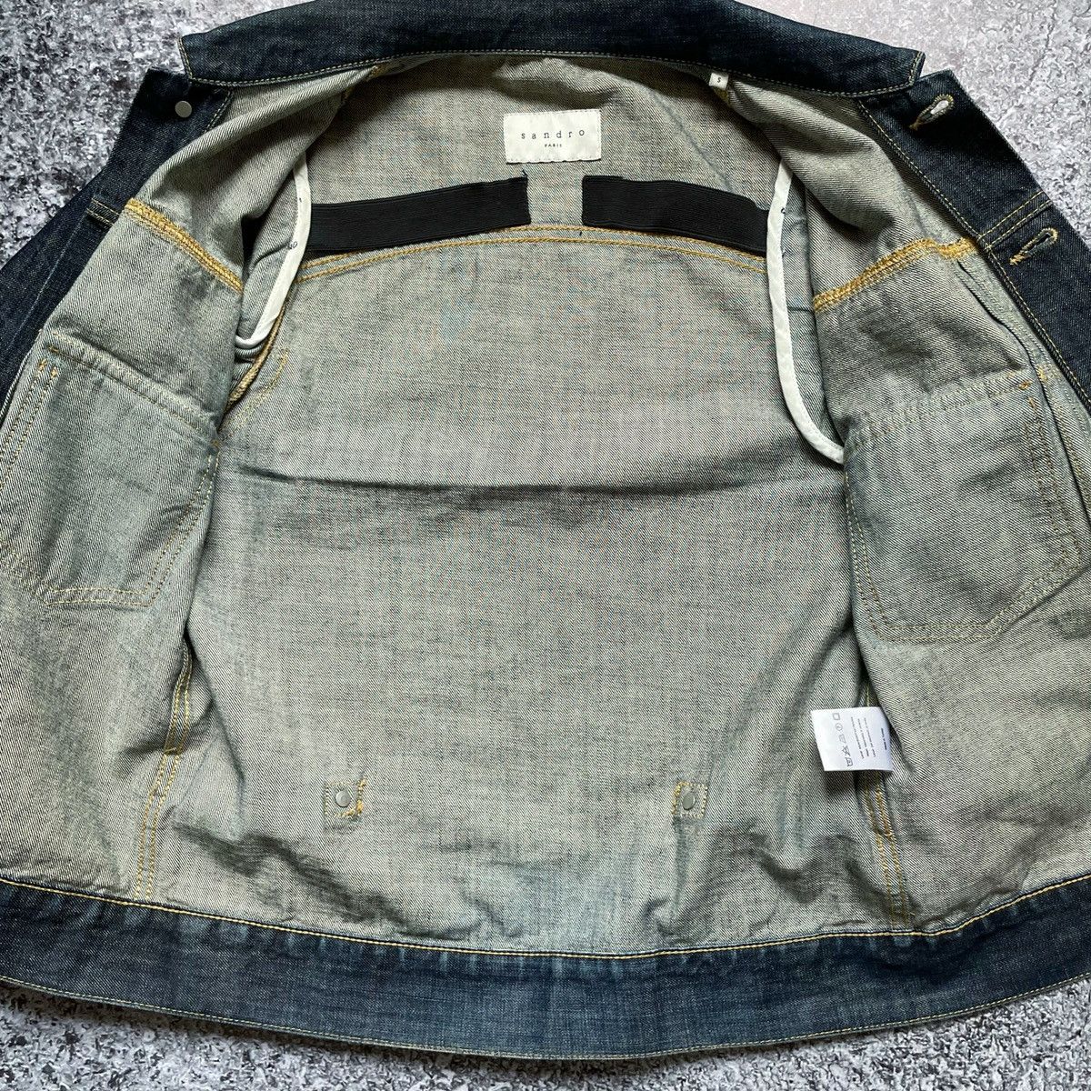 Sandro Sandro Paris Denim Raw Jacket Size US S / EU 44-46 / 1 - 7 Thumbnail