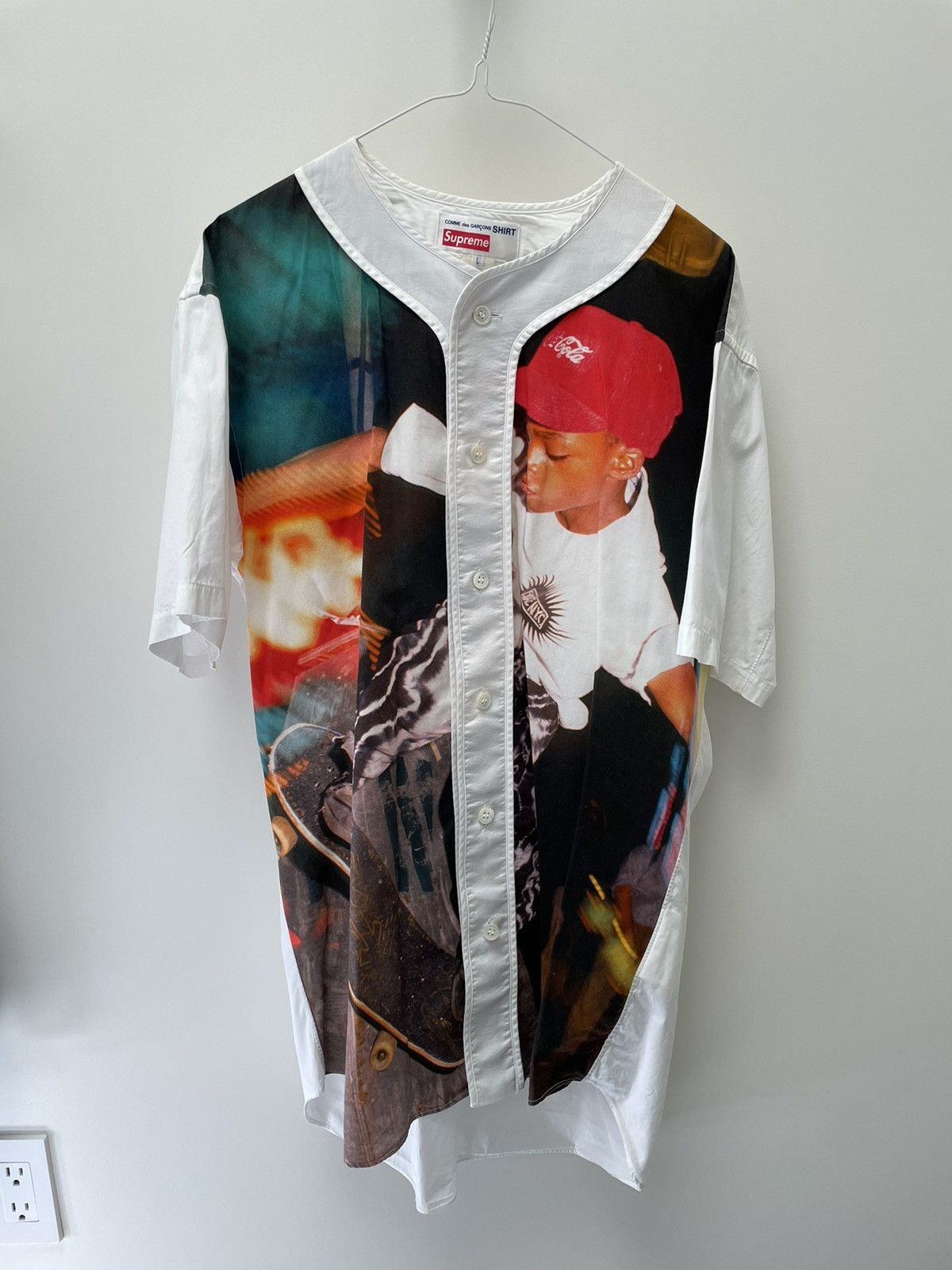Comme des Garcons Supreme Supreme x Comme des Garcons Baseball Shirt Grailed