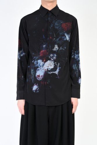 Lad Musician 19SS - “Black X Dark” Floral Shirt | Grailed