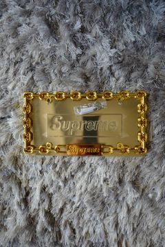 Supreme Chain License Plate Frame Gold