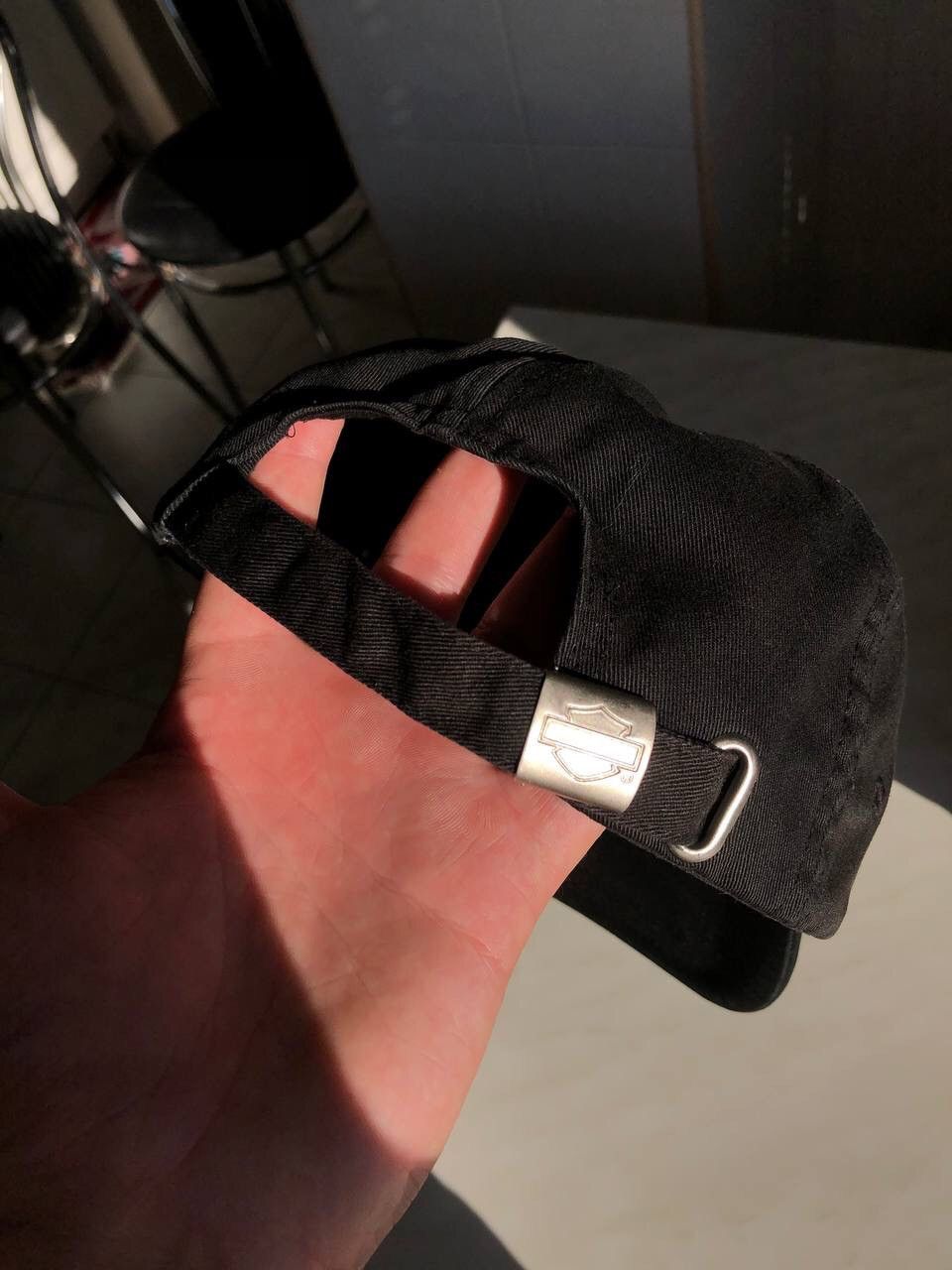 Harley Davidson × Vintage Harley Davidson Moro Racing Black Cap Hat Vintage Size ONE SIZE - 5 Thumbnail
