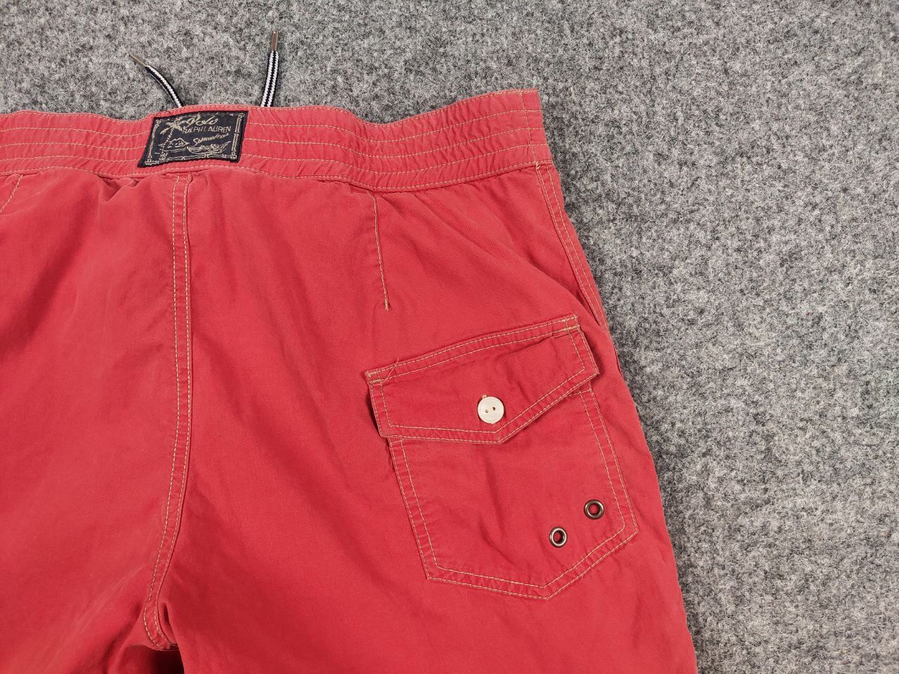 Polo Ralph Lauren Vintage 90's Ralph Lauren Shorts Red Logo Casual Streetwear Size US 31 - 11 Thumbnail