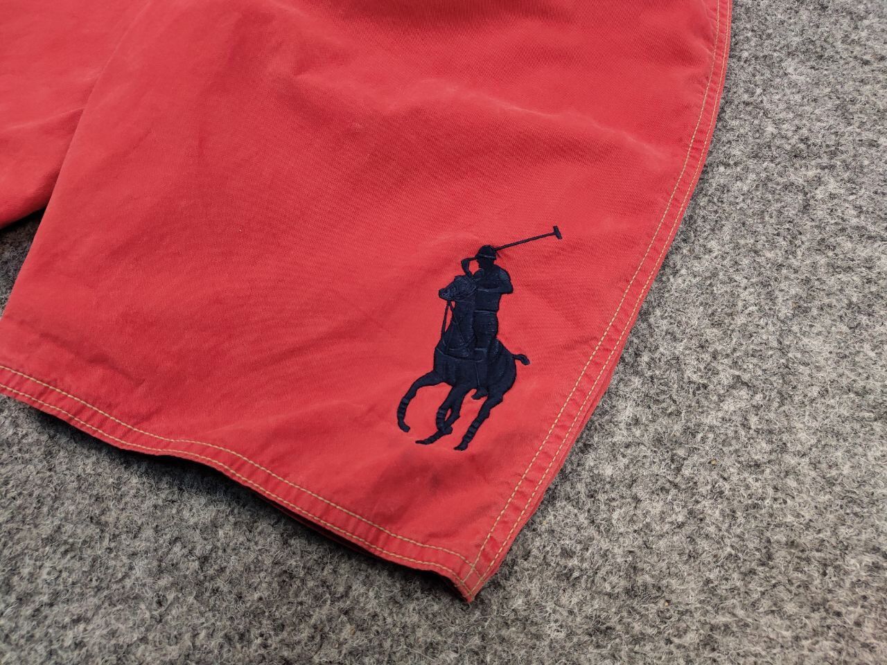 Polo Ralph Lauren Vintage 90's Ralph Lauren Shorts Red Logo Casual Streetwear Size US 31 - 5 Thumbnail