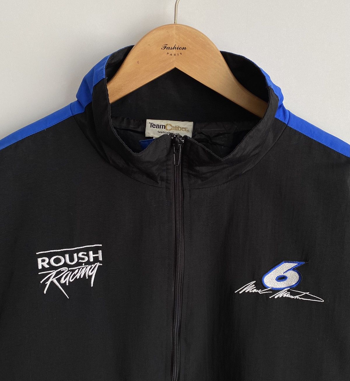 Vintage Mark Martin Roush Racing Jacket Nascar F1 Team Caliber Black Size US XL / EU 56 / 4 - 4 Thumbnail