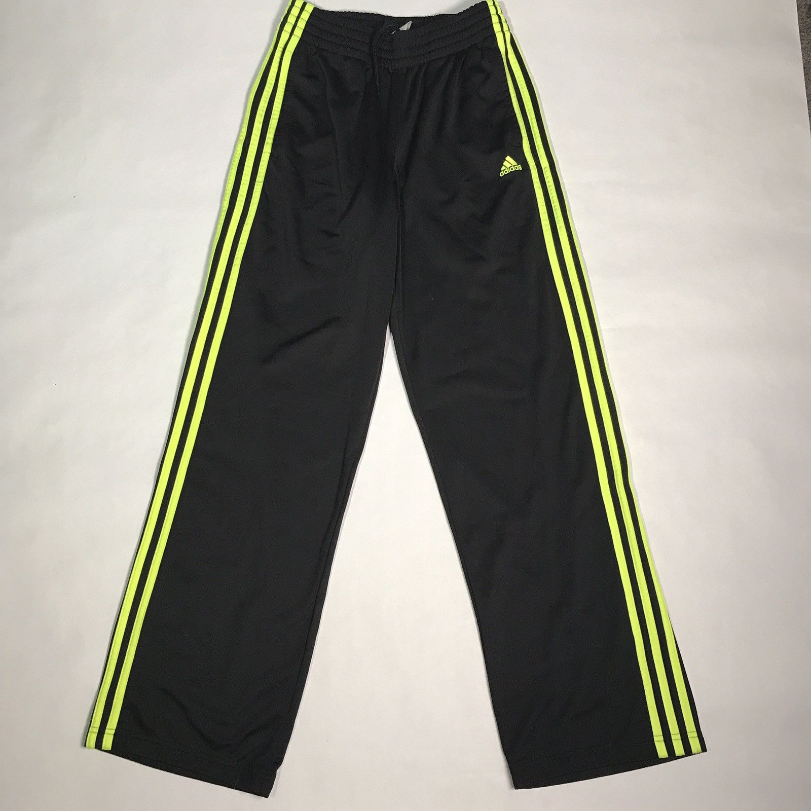 Adidas Adidas neon lime green full stripe track pants Men s Small Grailed