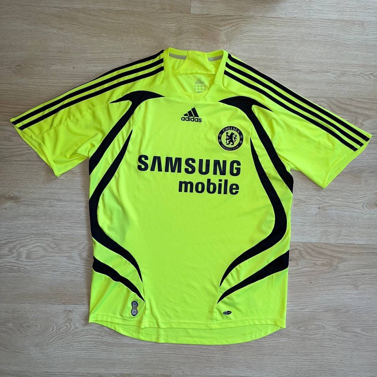 ADIDAS CHELSEA 2008 AWAY JERSEY NEON GREEN - Soccer Plus