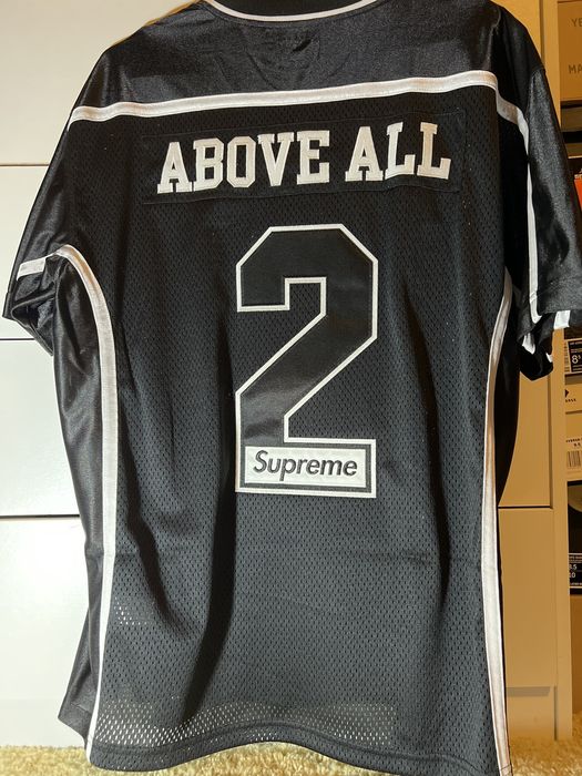 Supreme Supreme Above All Football Jersey Black Size L | Grailed