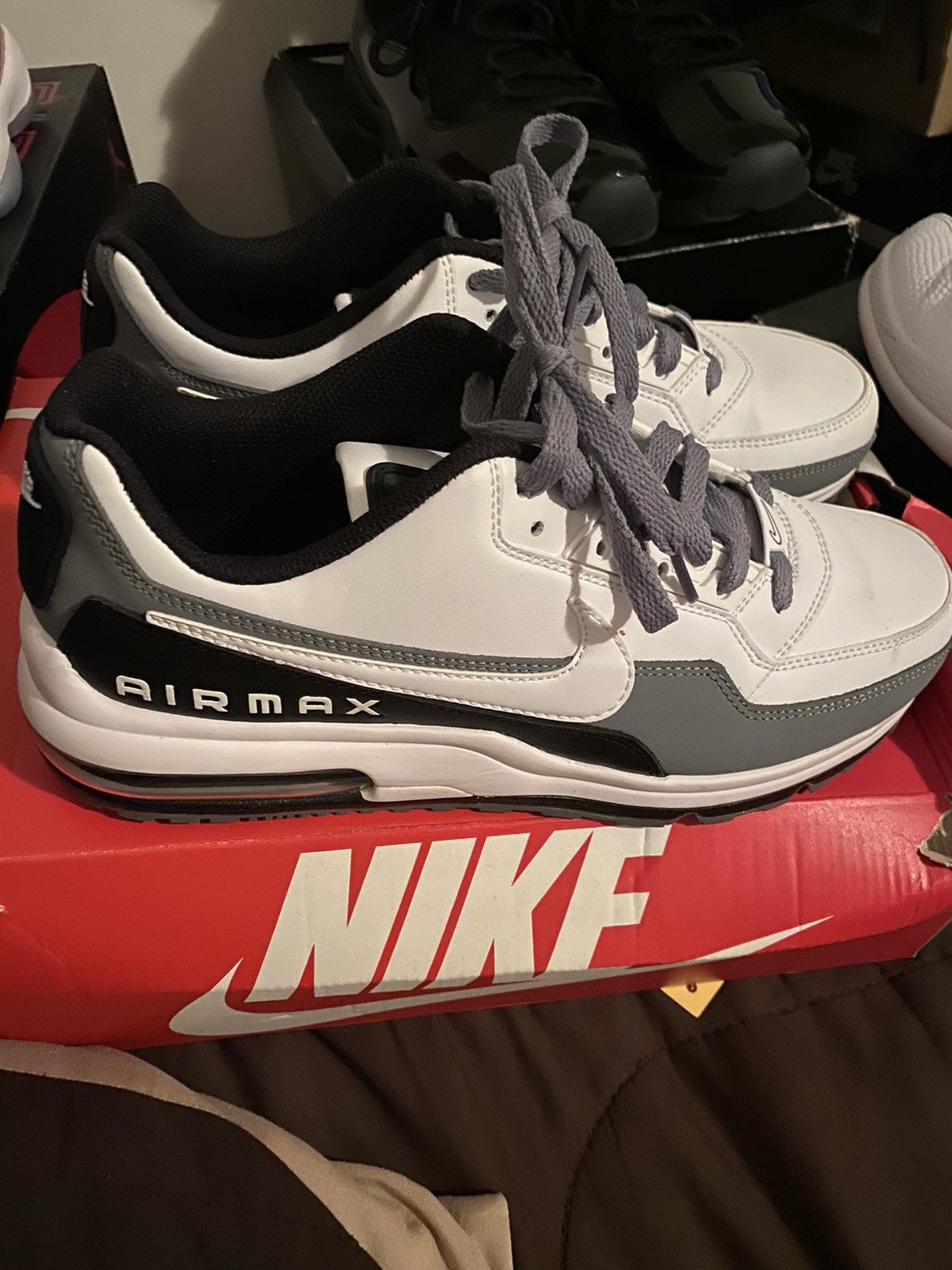 nike air max ltd 3 white black cool grey