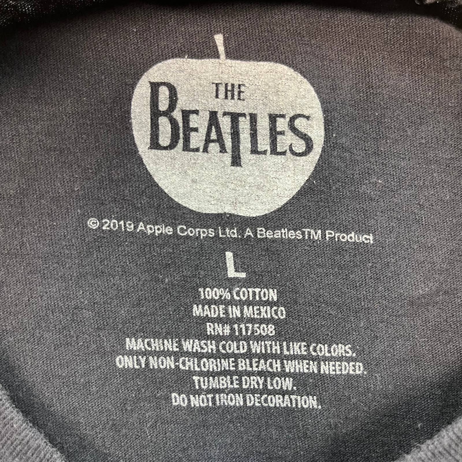 Vintage The Beatles Let It Be T-Shirt Medium Black Album Rock Band Size US M / EU 48-50 / 2 - 4 Thumbnail