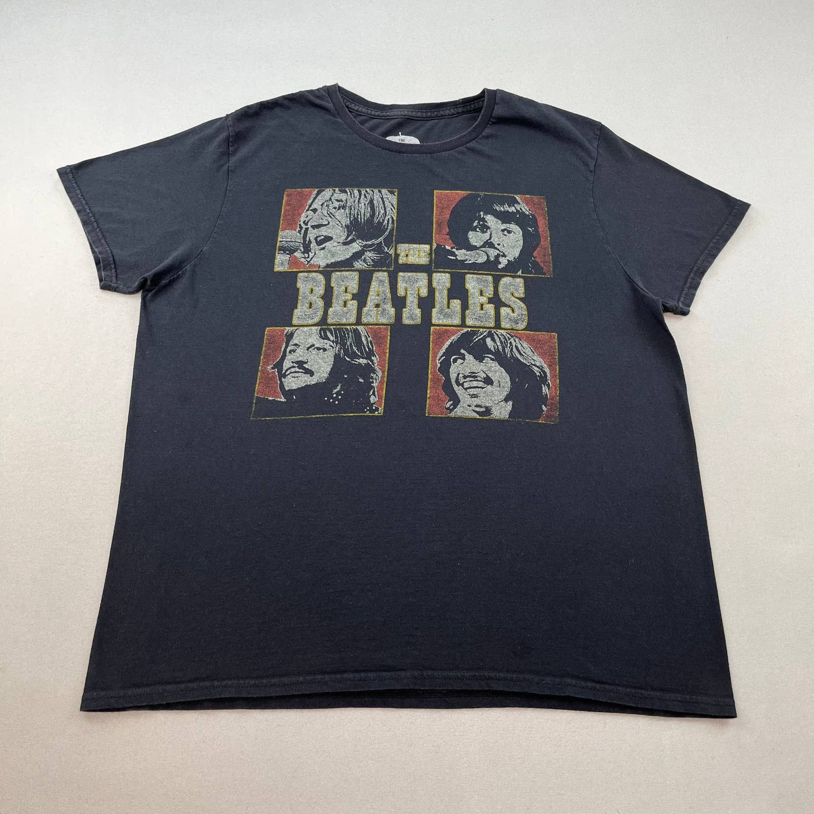 Vintage The Beatles Let It Be T-Shirt Medium Black Album Rock Band Size US M / EU 48-50 / 2 - 1 Thumbnail