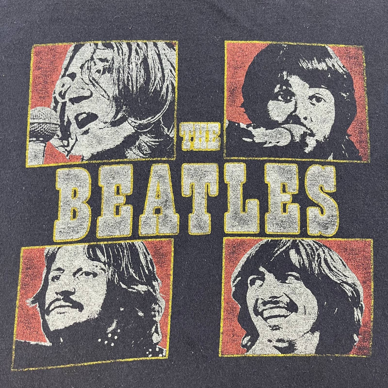 Vintage The Beatles Let It Be T-Shirt Medium Black Album Rock Band Size US M / EU 48-50 / 2 - 3 Thumbnail