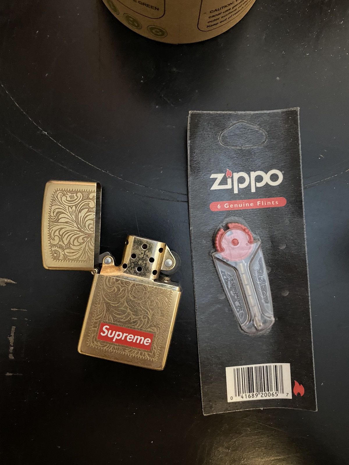 Supreme Supreme Zippo Engraved Brass Gold Lighter F/W2014 Size ONE SIZE - 3 Thumbnail