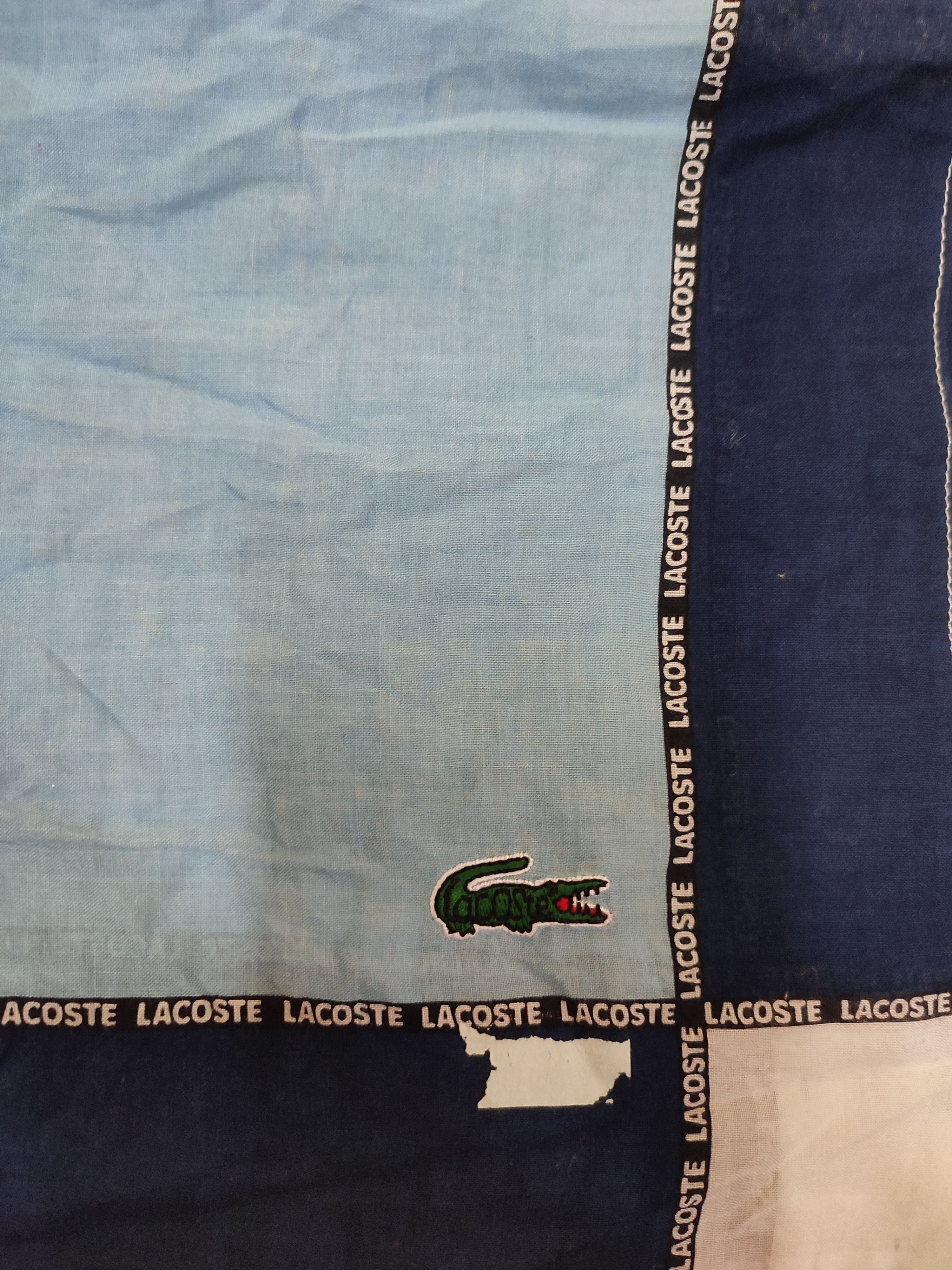 Lacoste Vintage Handkerchief Embroidery Logo Lacoste Size ONE SIZE - 2 Thumbnail