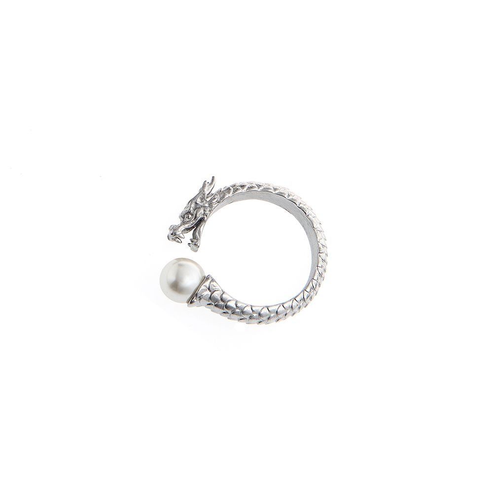 Jewelry × Vintage Fashion Pearl Couple Ring Size ONE SIZE - 1 Thumbnail