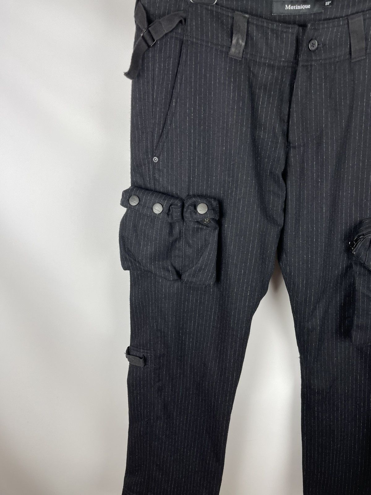 Japanese Brand Matinique striped bandage cargo pants travis Scott style Size US 33 - 5 Thumbnail