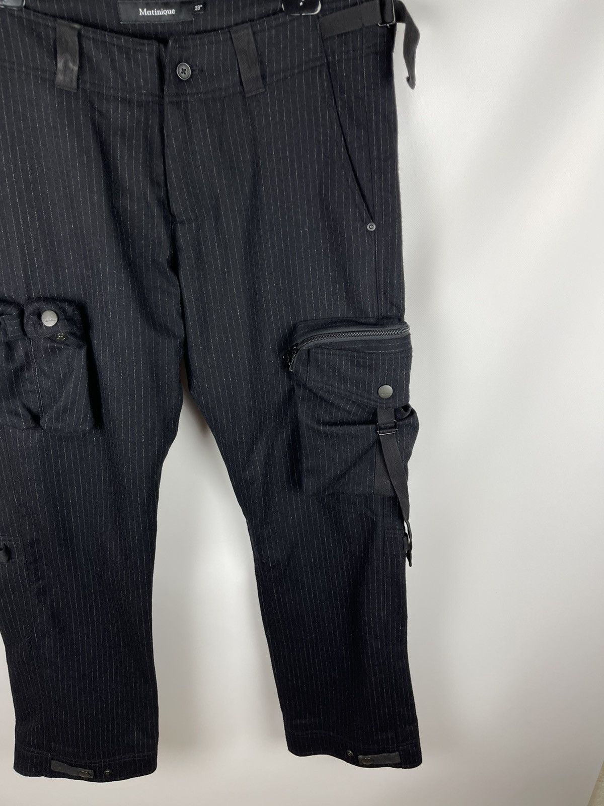 Japanese Brand Matinique striped bandage cargo pants travis Scott style Size US 33 - 6 Thumbnail