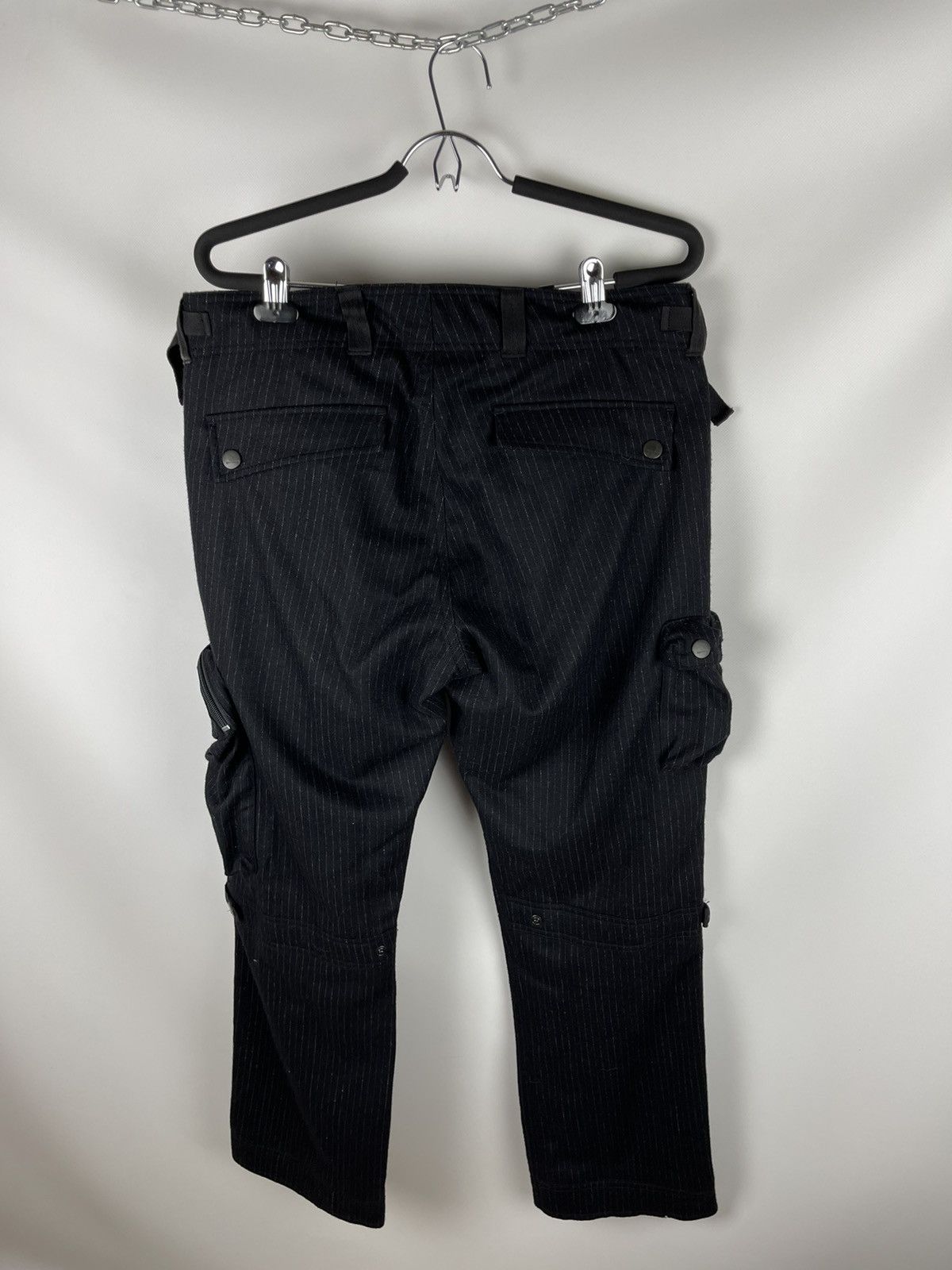Japanese Brand Matinique striped bandage cargo pants travis Scott style Size US 33 - 2 Thumbnail