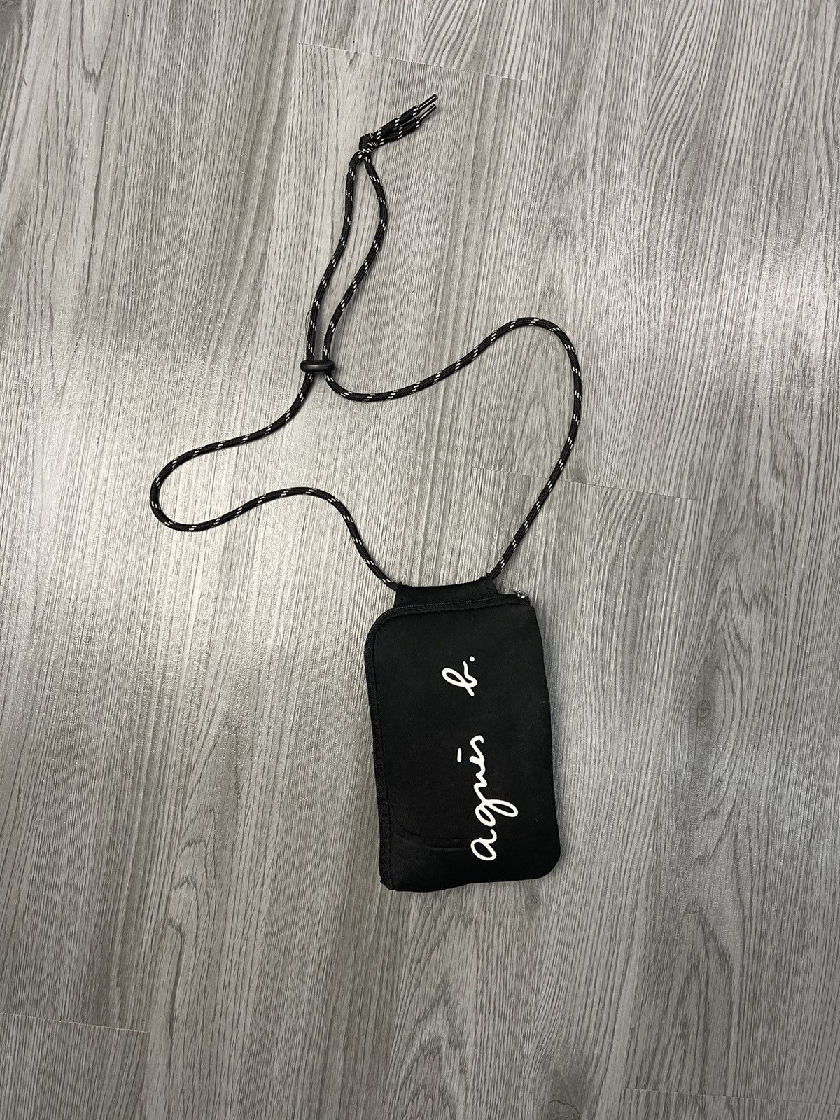 Agnes b. Quick pocket roped detailed card & wallet neck bag