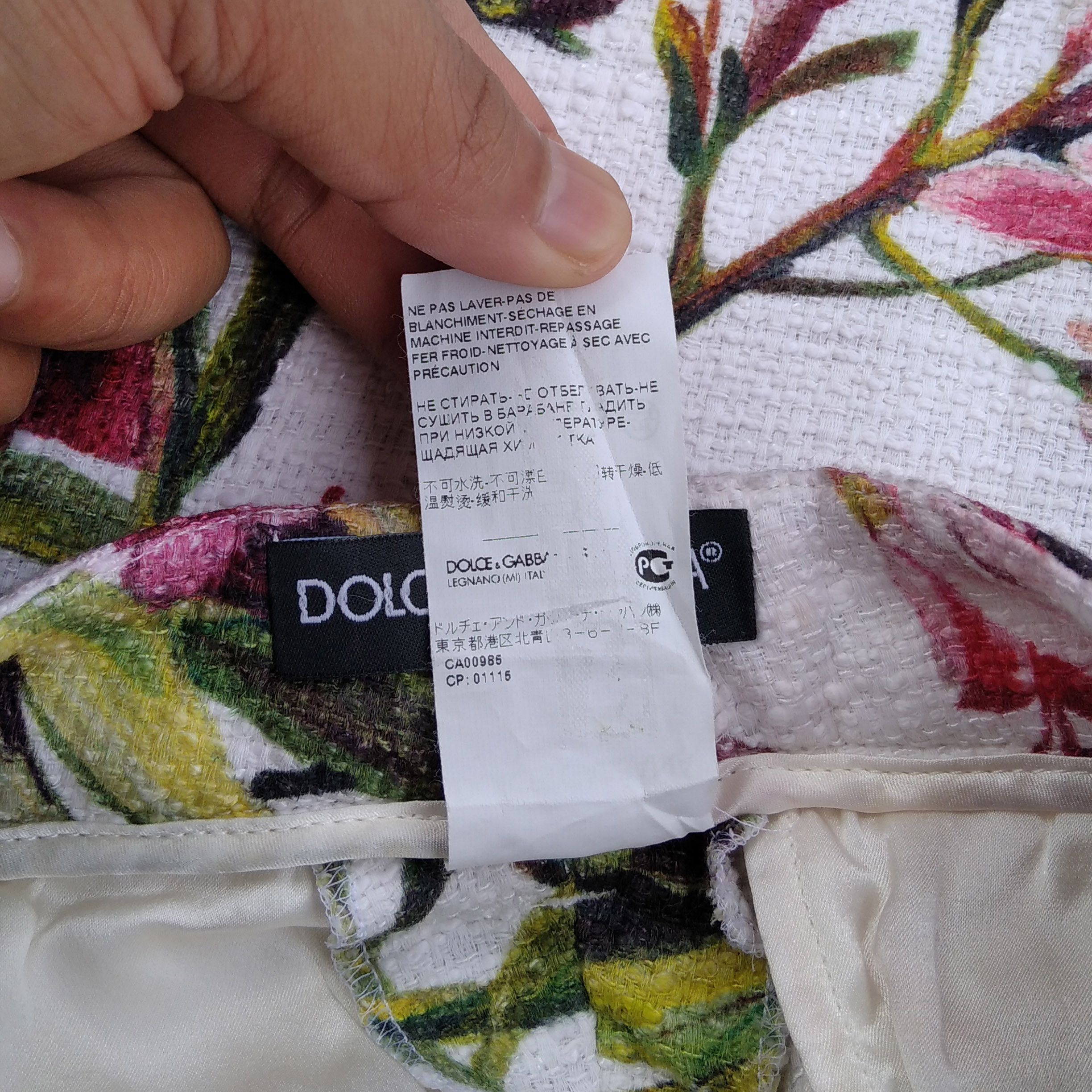 Dolce & Gabbana DOLCE GABBANA Full Print Floral Pants Made in Italy Size 26" / US 2 / IT 38 - 8 Thumbnail