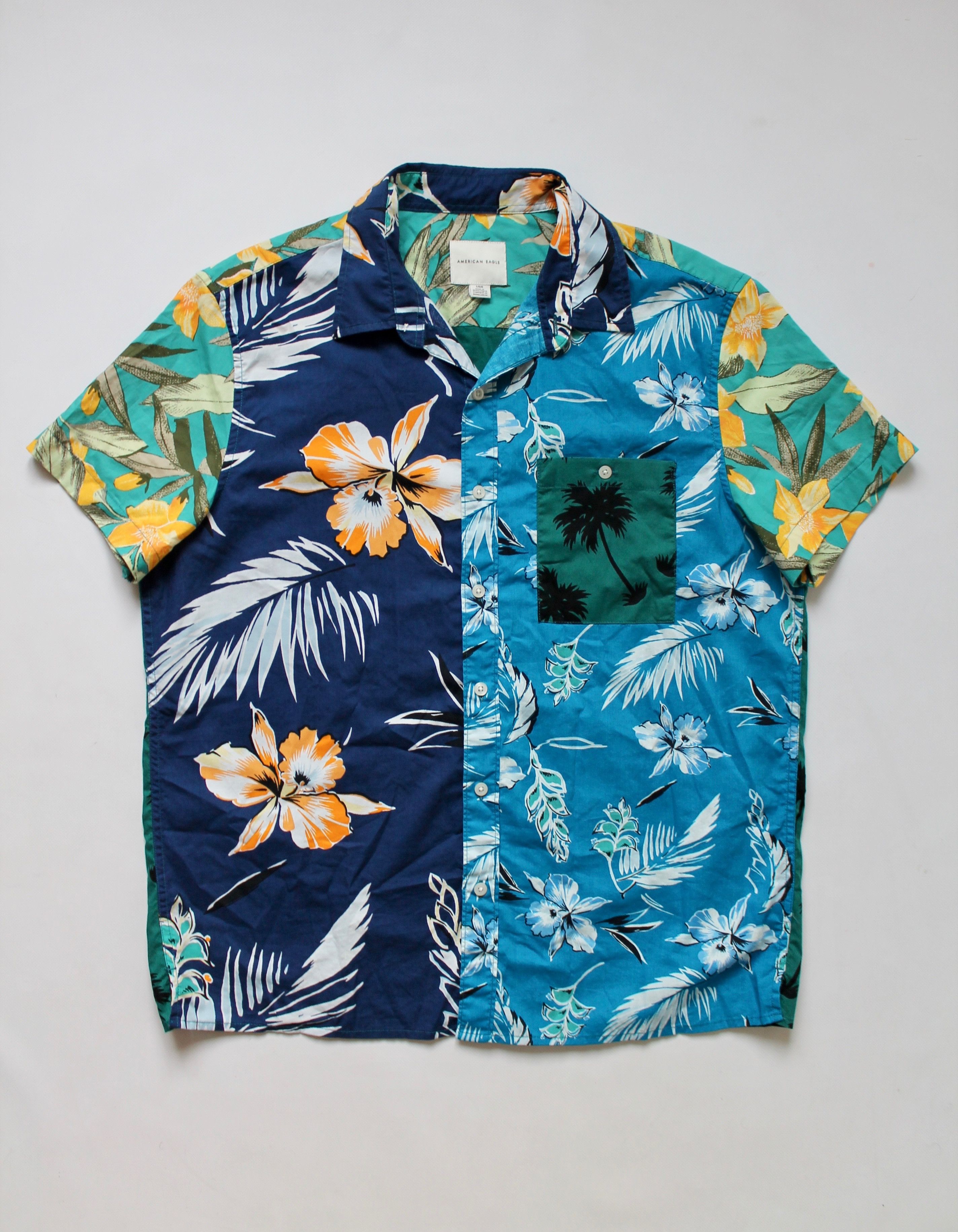 American Eagle Outfitters American Eagle Hawaiian Shirt Floral Multicolor Size US L / EU 52-54 / 3 - 2 Thumbnail