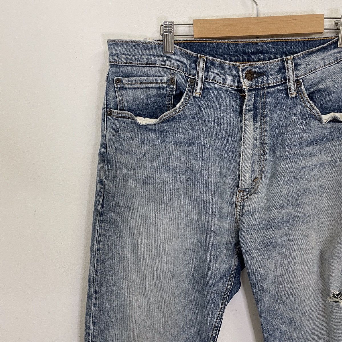 Levi's Vintage Levis 505 Distressed Kurt Cobain Style Denim Jeans Size US 30 / EU 46 - 3 Thumbnail