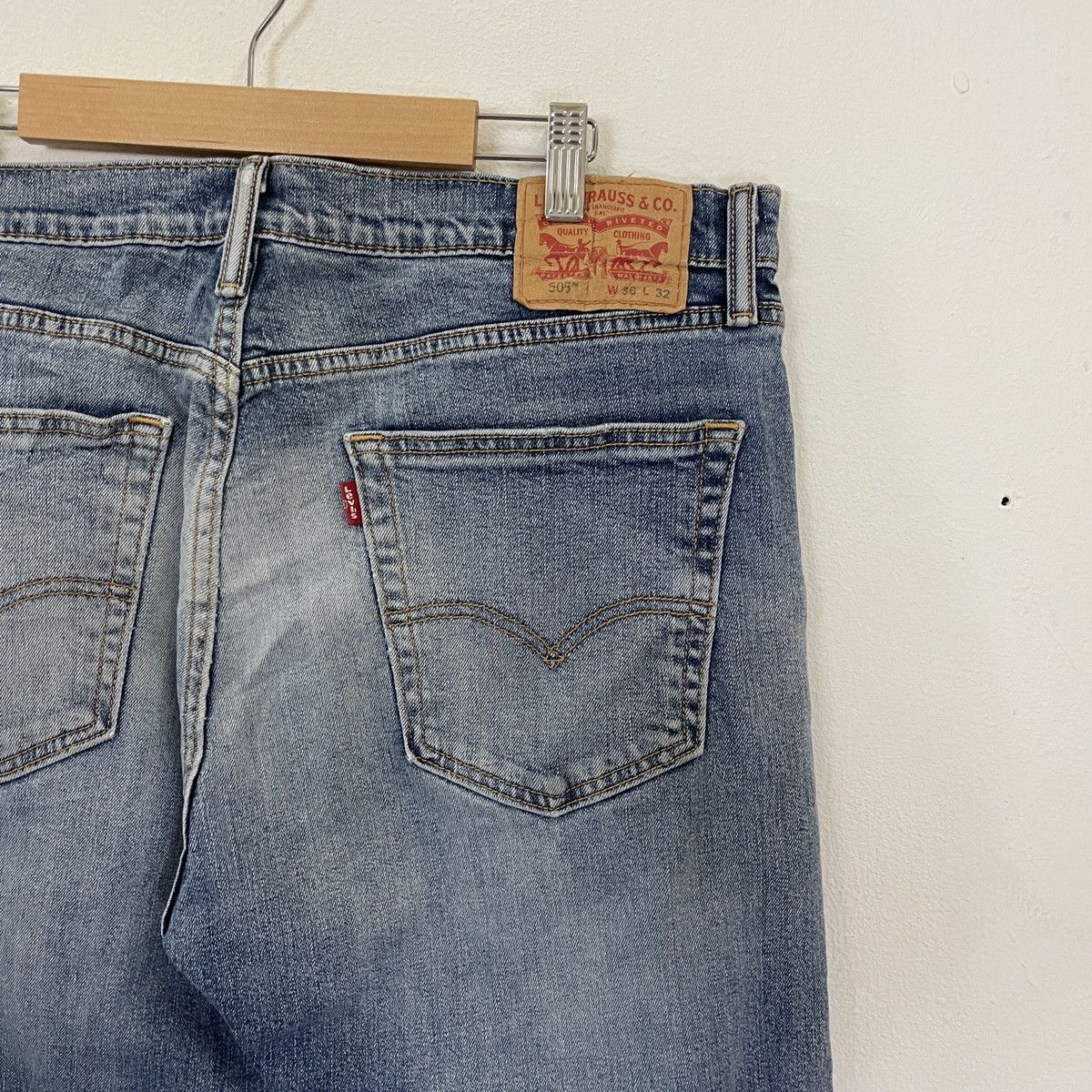 Levi's Vintage Levis 505 Distressed Kurt Cobain Style Denim Jeans Size US 30 / EU 46 - 9 Thumbnail