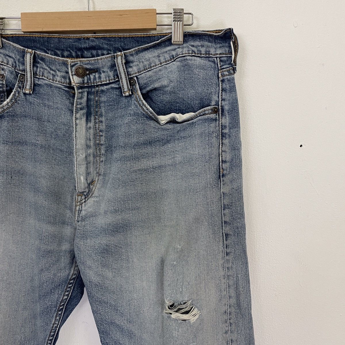 Levi's Vintage Levis 505 Distressed Kurt Cobain Style Denim Jeans Size US 30 / EU 46 - 2 Thumbnail