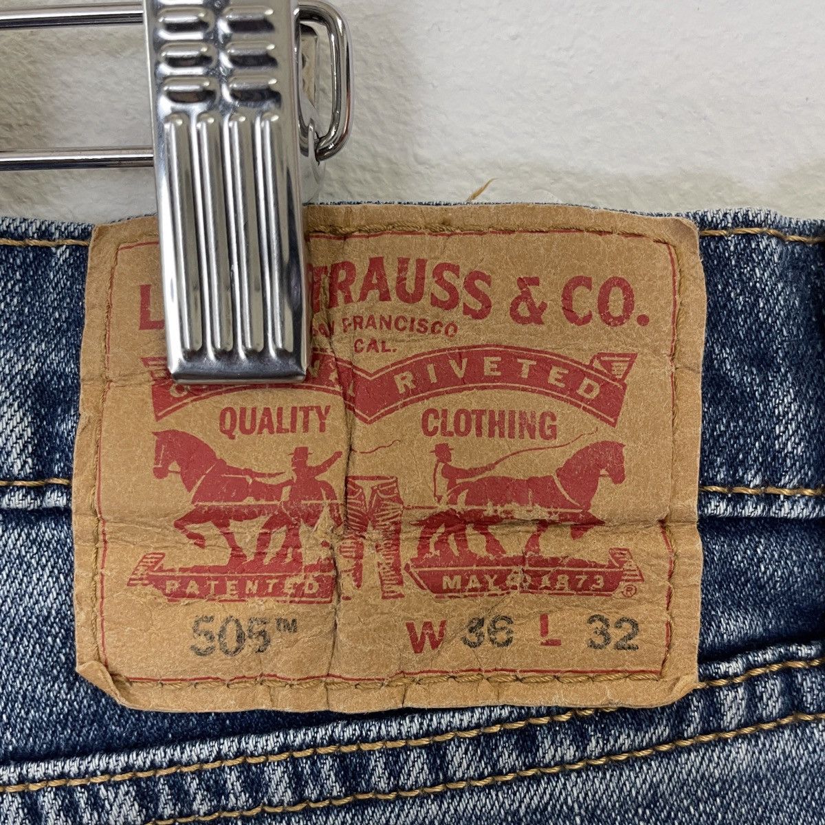 Levi's Vintage Levis 505 Distressed Kurt Cobain Style Denim Jeans Size US 30 / EU 46 - 5 Thumbnail