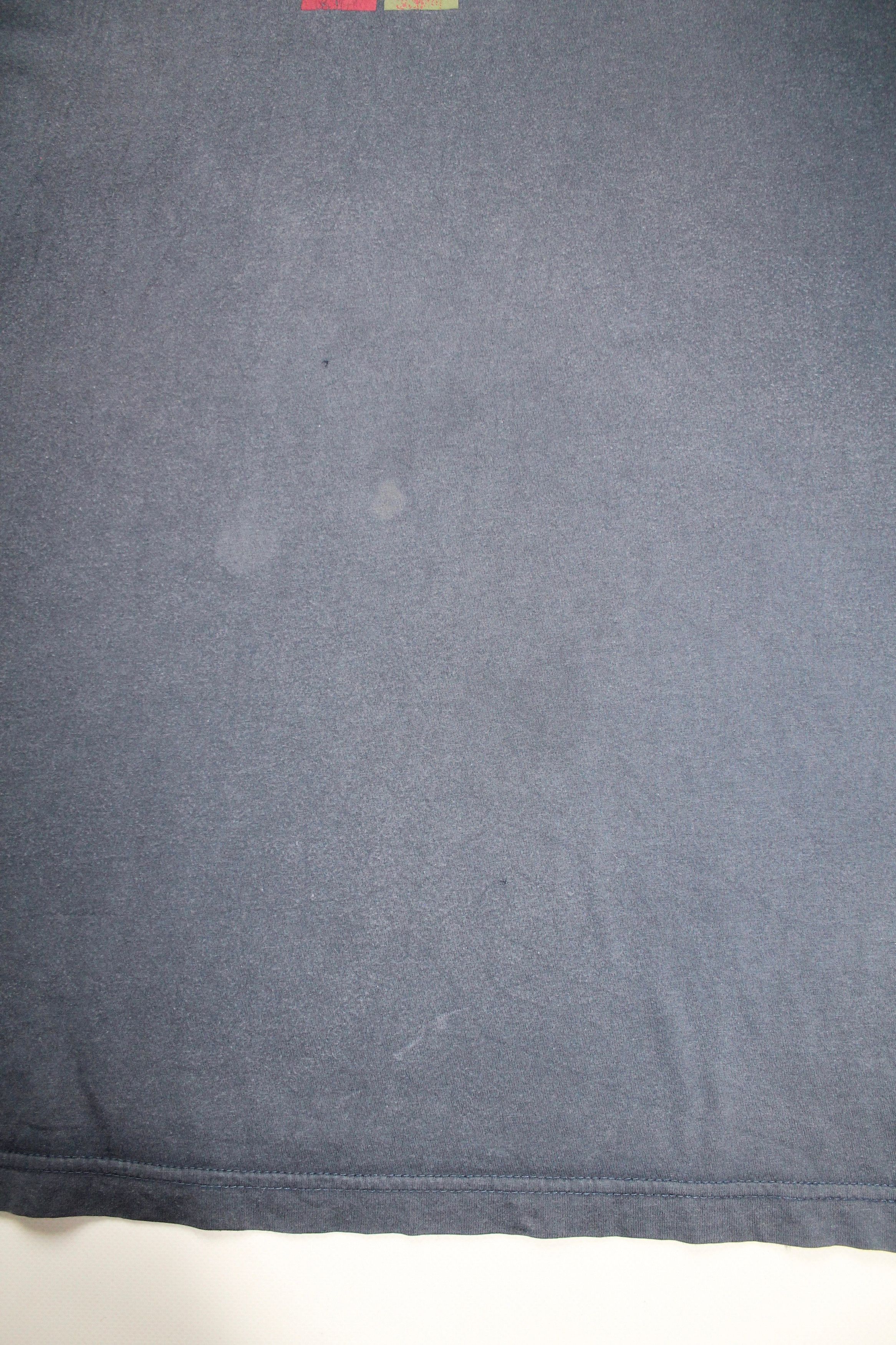 Vintage ART T-shirt "NO WARHOL" faded worn navy blue XL Size US XL / EU 56 / 4 - 7 Thumbnail