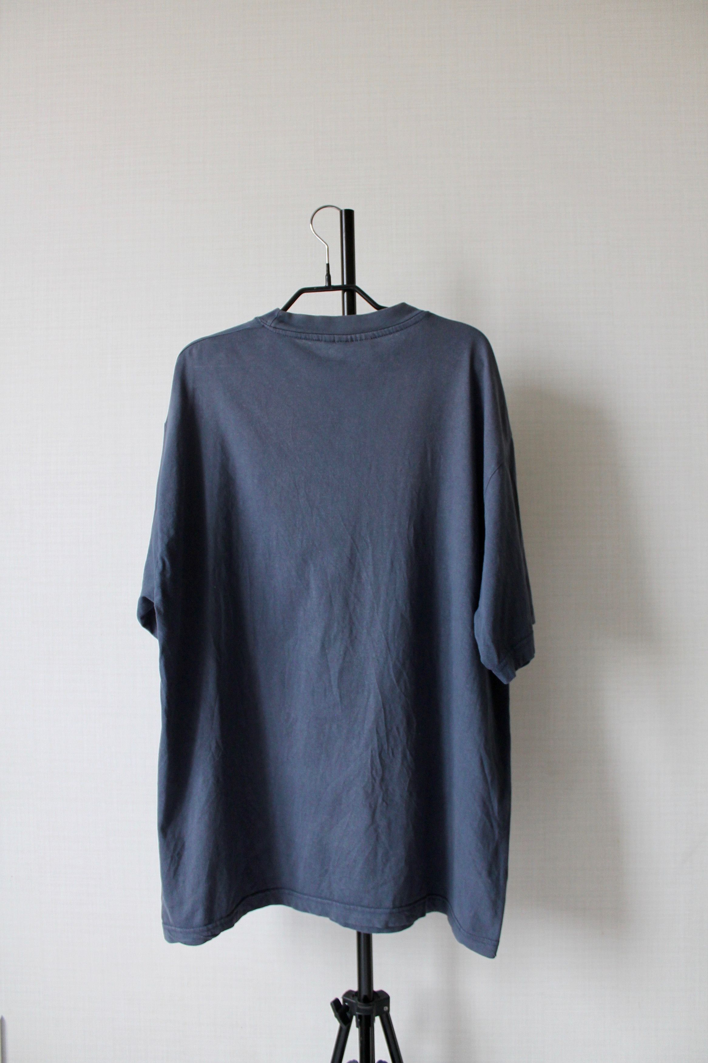 Vintage ART T-shirt "NO WARHOL" faded worn navy blue XL Size US XL / EU 56 / 4 - 10 Thumbnail
