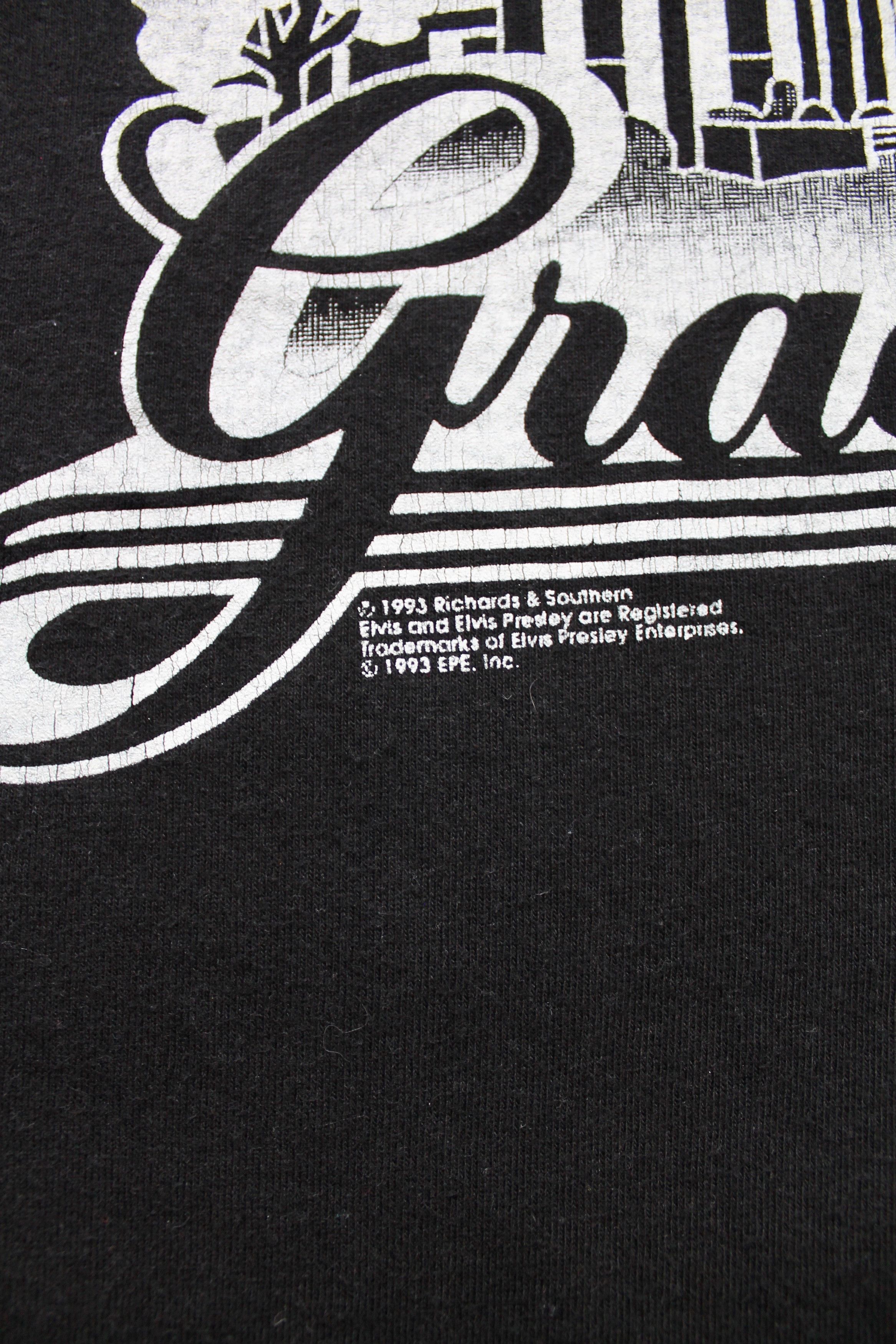 Vintage 1993 Vintage Elvis Presley Home Graceland t shirt Size US XL / EU 56 / 4 - 5 Thumbnail