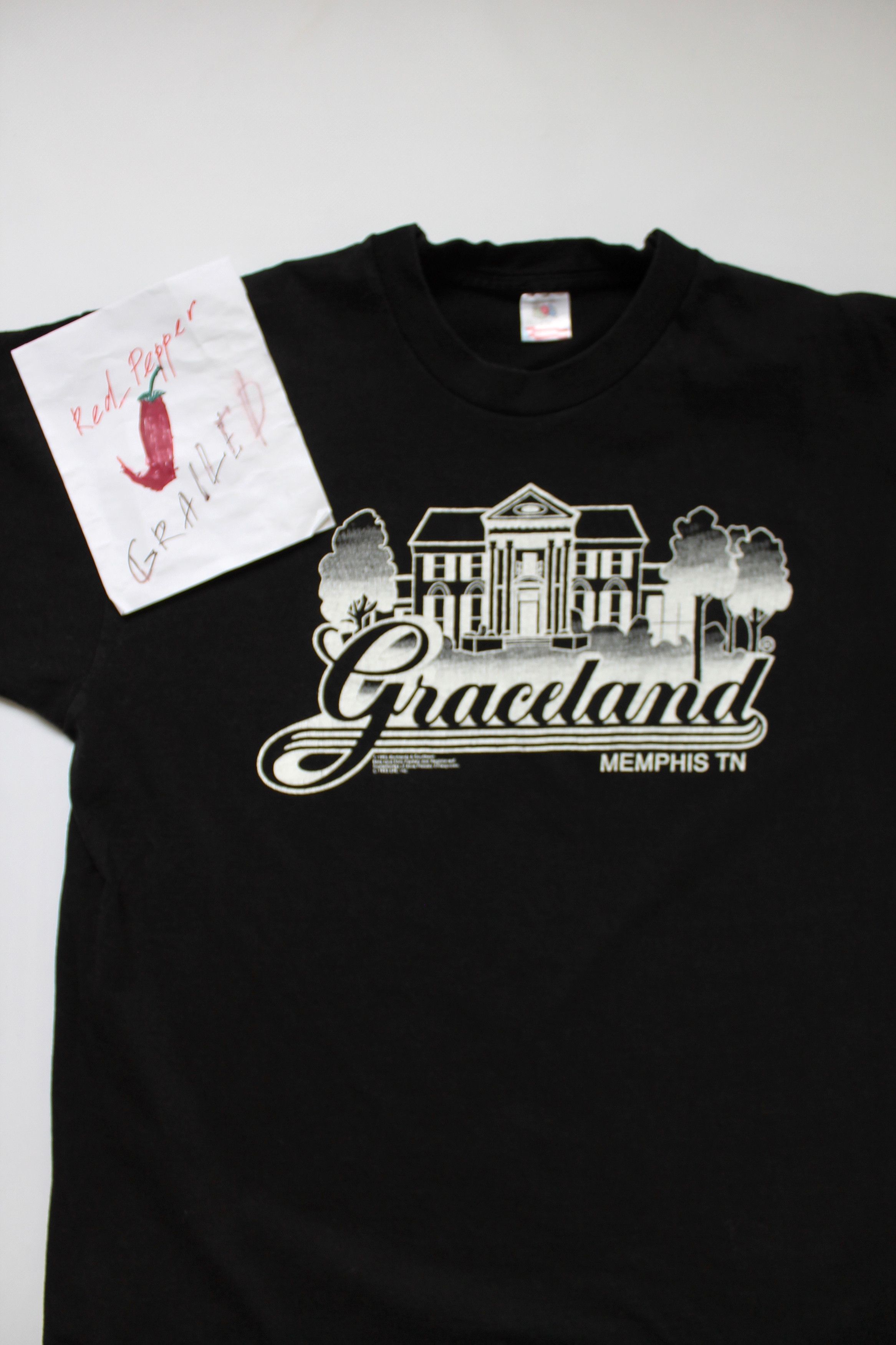 Vintage 1993 Vintage Elvis Presley Home Graceland t shirt Size US XL / EU 56 / 4 - 3 Thumbnail