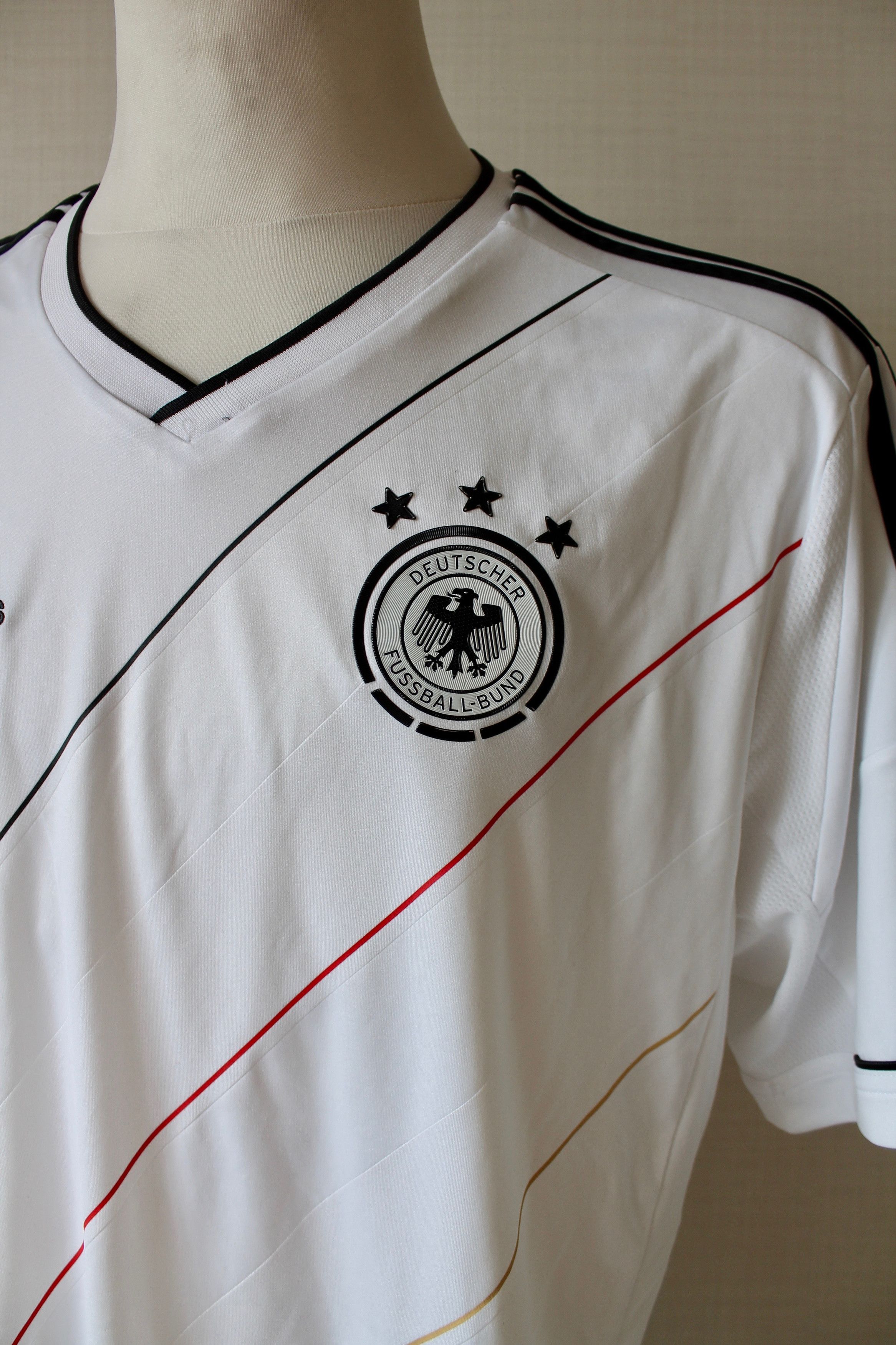 Adidas 2012 Home Germany National tem Soccer Football Jersey Shirt Size US XL / EU 56 / 4 - 4 Thumbnail