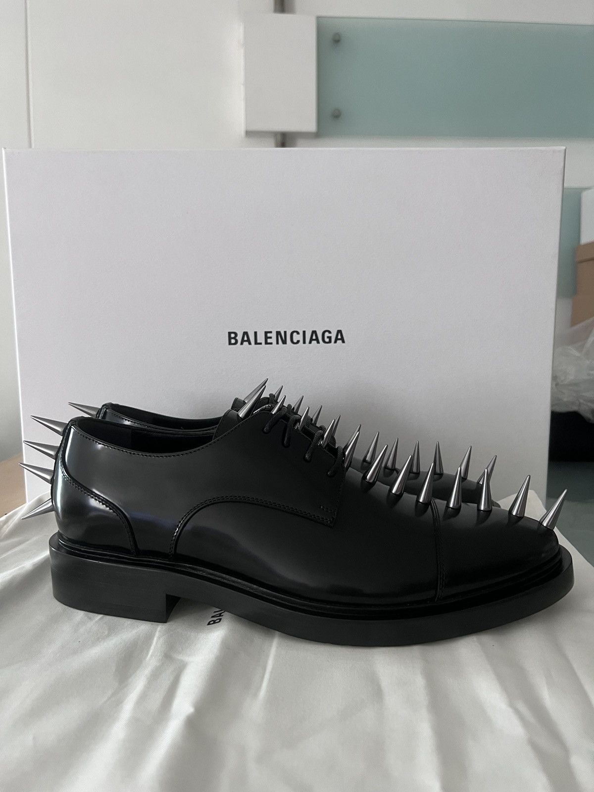Balenciaga RARE Pre Fall 18 Spike Derby | Grailed