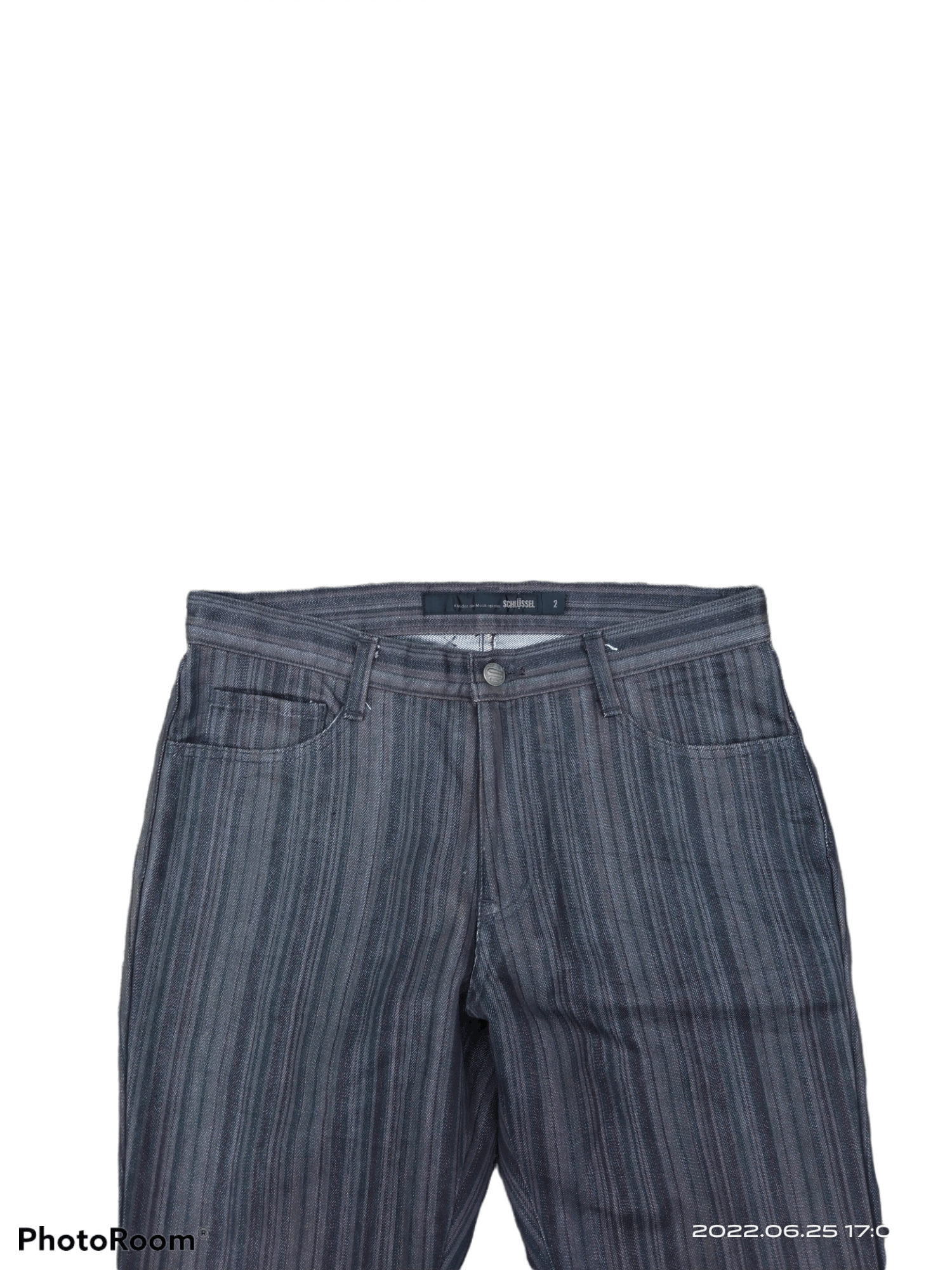 Designer × Schlussel FLARED🔥SCHUSSEL MADE IN JAPAN HICKORY STRIPE PANTS Size US 31 - 3 Thumbnail