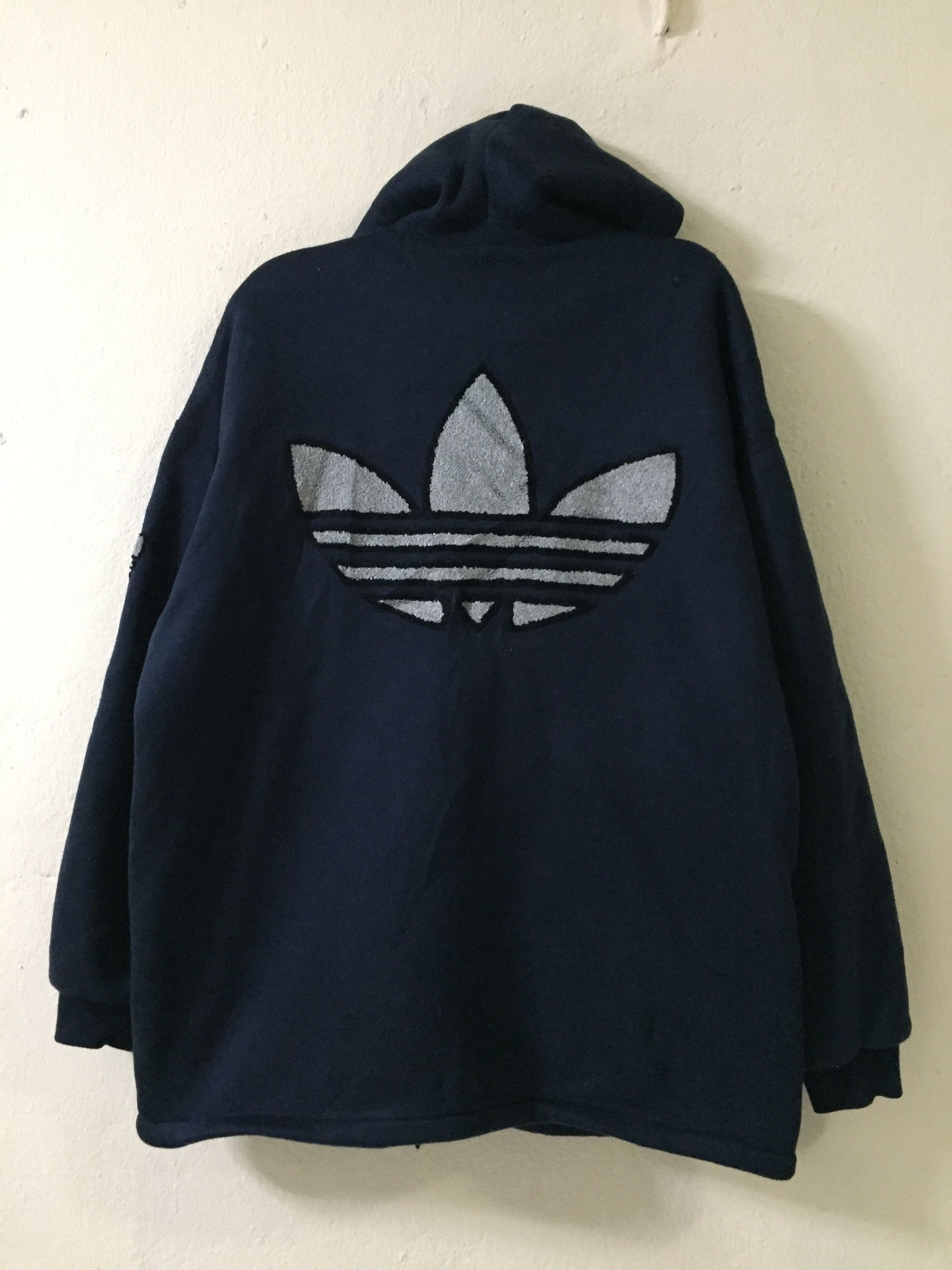 Adidas Vintage Masterpiece Adidas Spellout Big Logo Hoodie Jacket Size US L / EU 52-54 / 3 - 12 Thumbnail