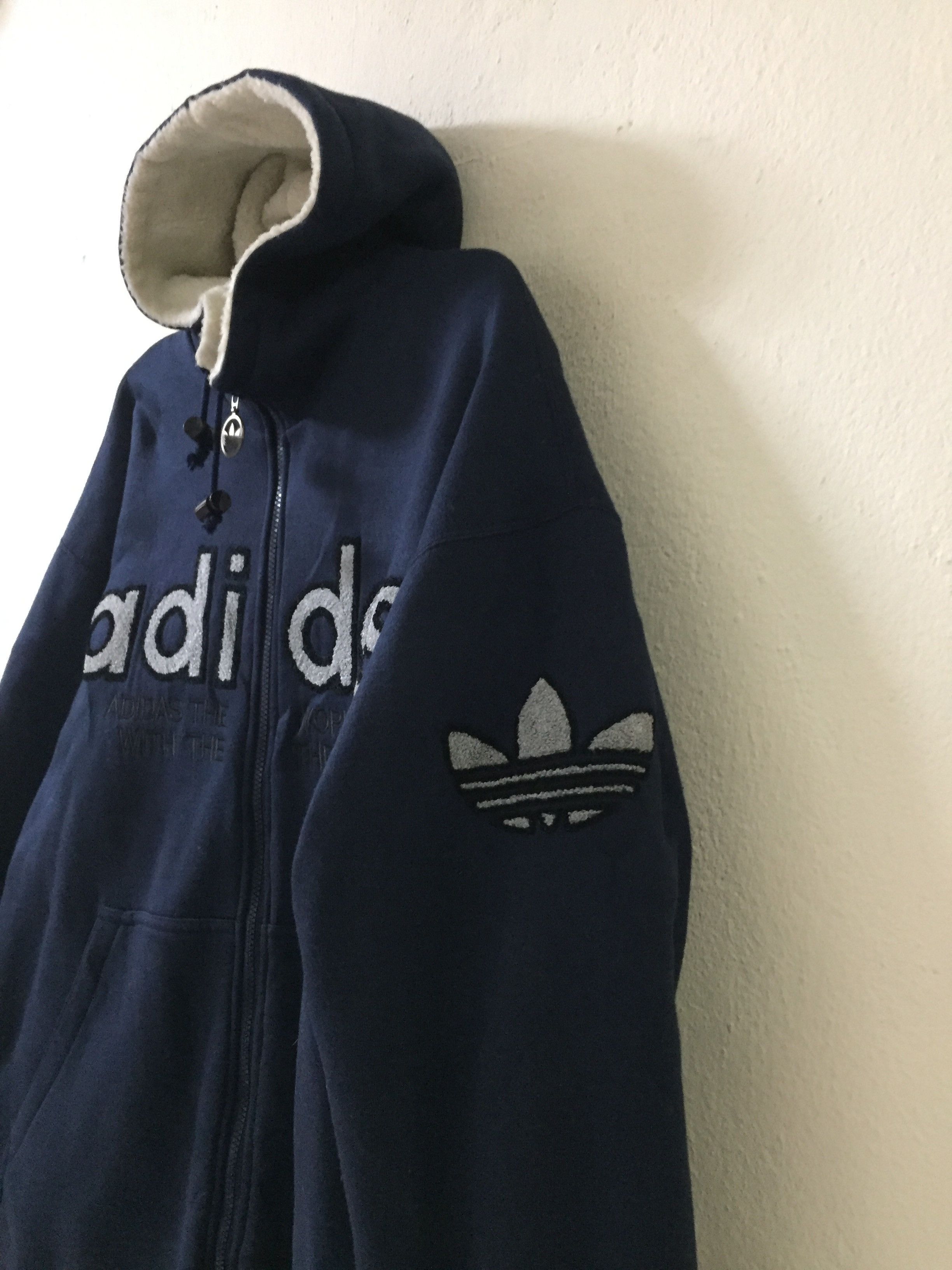 Adidas Vintage Masterpiece Adidas Spellout Big Logo Hoodie Jacket Size US L / EU 52-54 / 3 - 5 Thumbnail