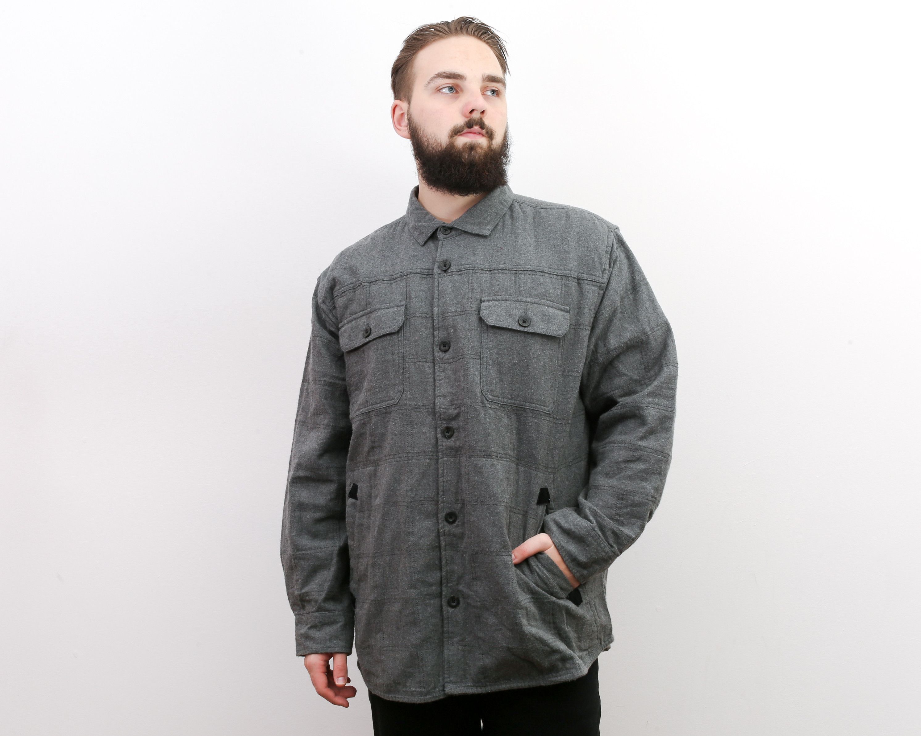 Vintage OUTDOOR LIFE Lined Over Shirt Button Jacket Casual chamois Size US XL / EU 56 / 4 - 2 Thumbnail
