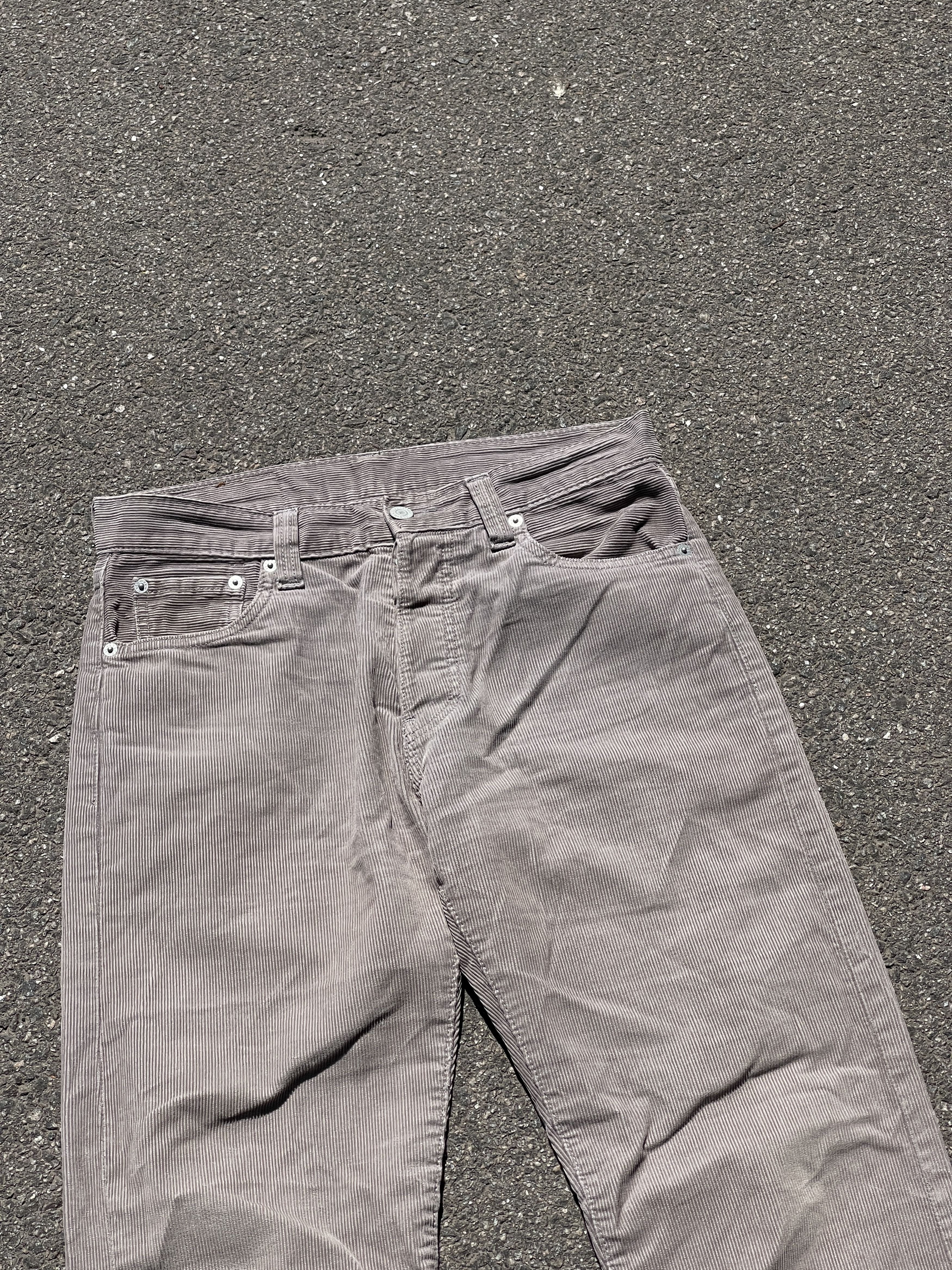 Levi's × Vintage Vintage 90s Levi's Corduroy 5 Pocket Pants Beige 30x32 Size US 30 / EU 46 - 4 Thumbnail