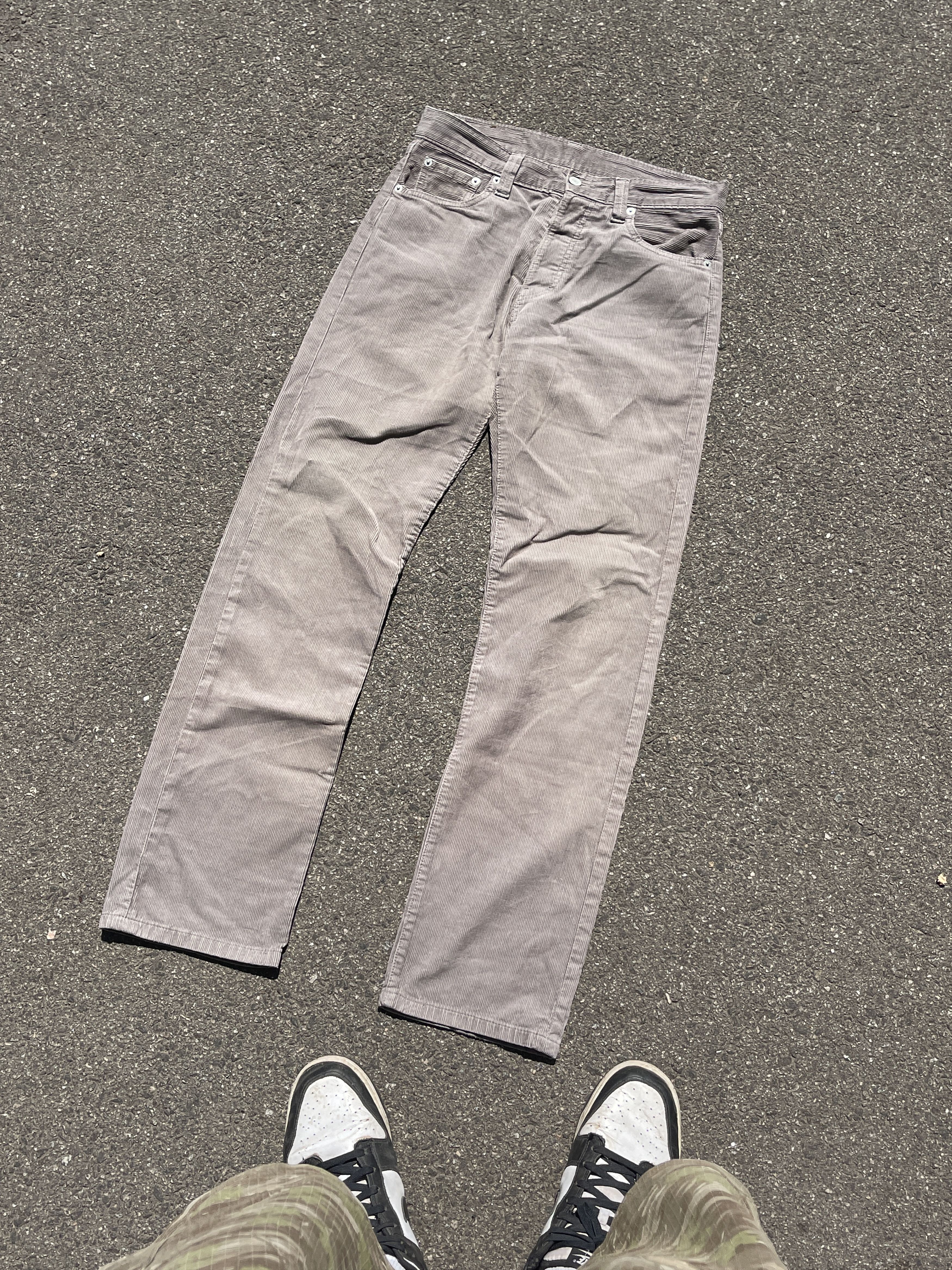 Levi's × Vintage Vintage 90s Levi's Corduroy 5 Pocket Pants Beige 30x32 Size US 30 / EU 46 - 3 Thumbnail