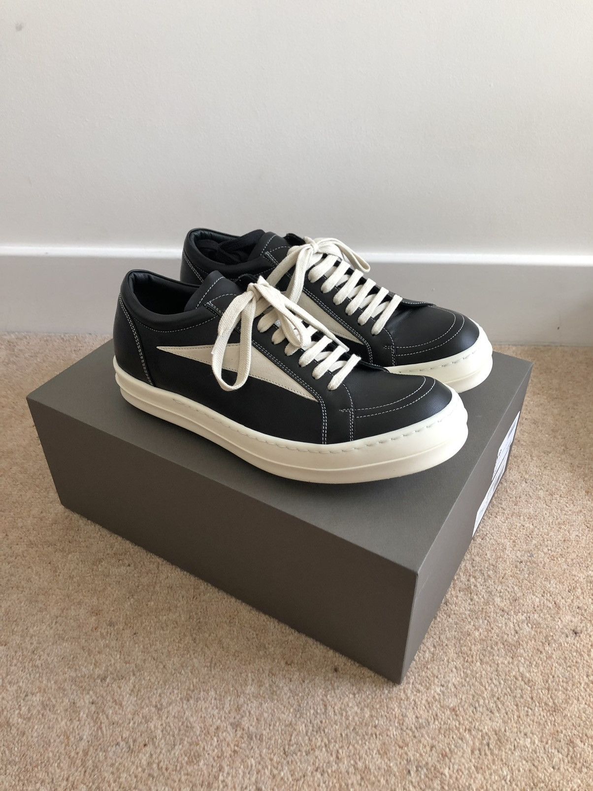 靴 RICK OWENS STROBE VINTAGE SNEAKS RICK OWENS VINTAGE SNEAKER DUST STROBE 41 | eBay