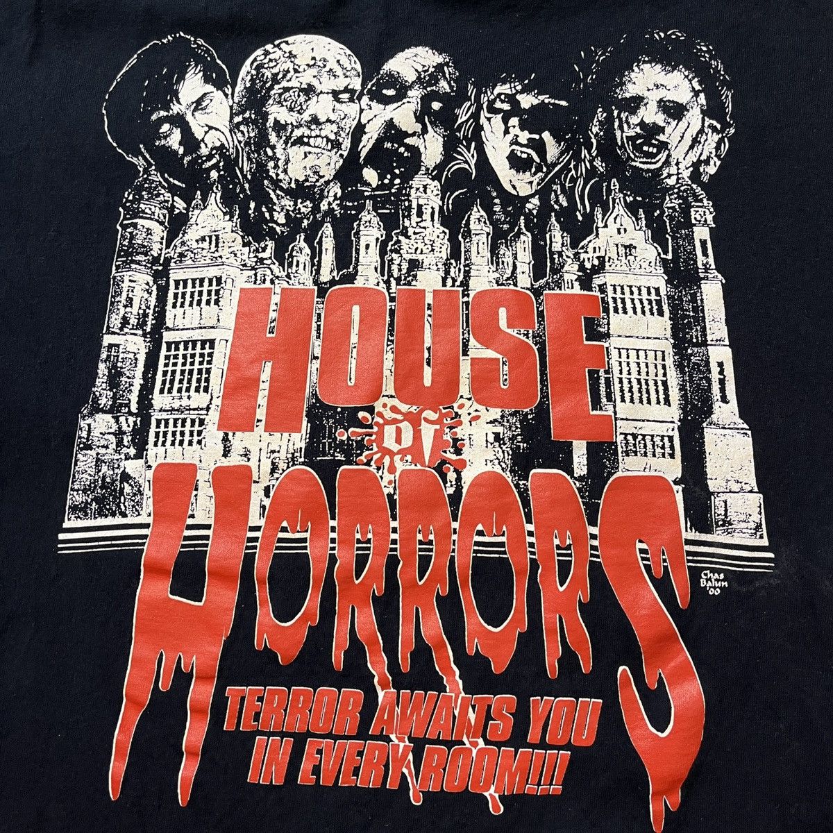 Vintage Vintage House Of Horrors Copyright Year 2000 Size US M / EU 48-50 / 2 - 7 Thumbnail