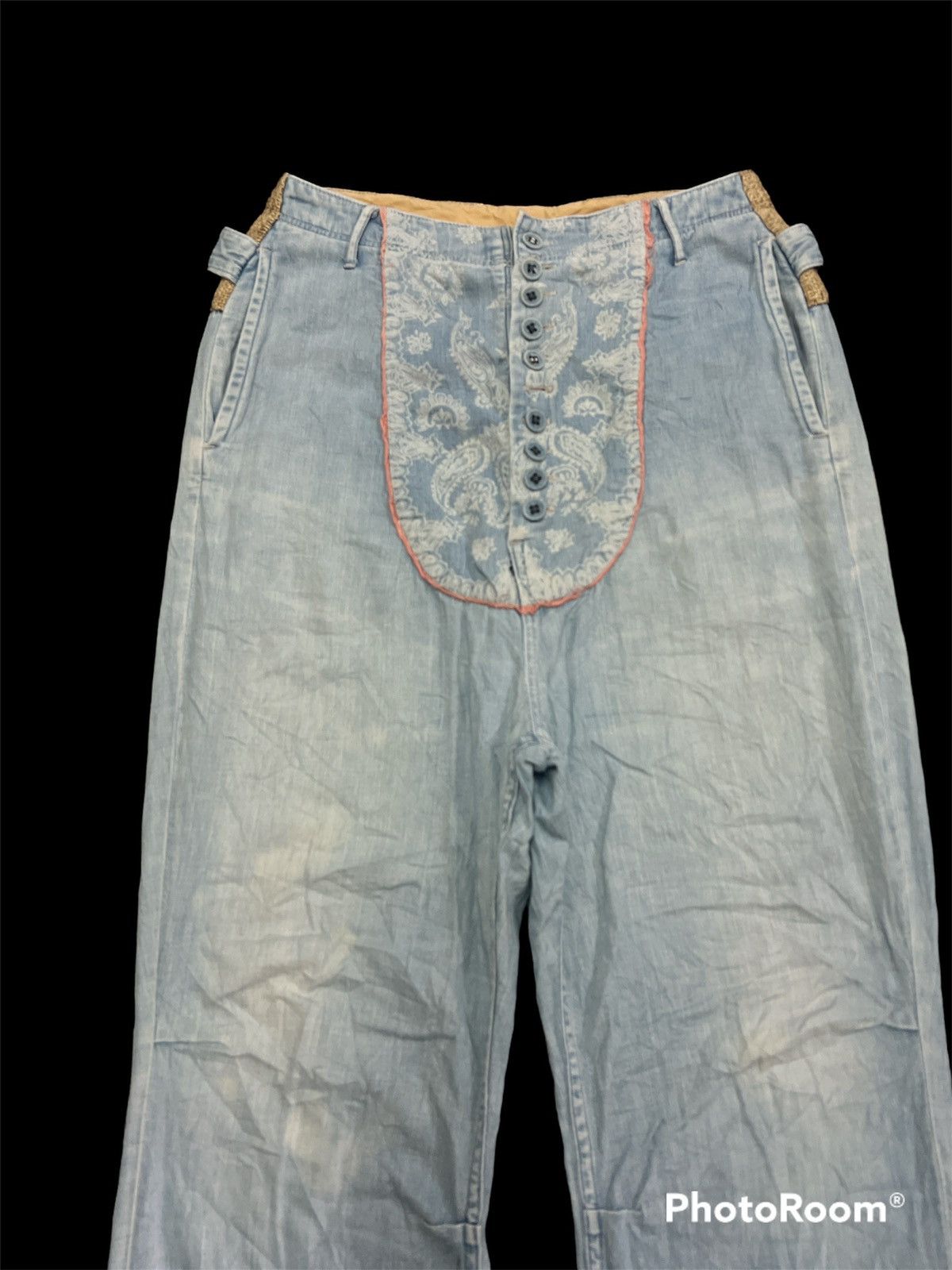 Kapital SICK🔥🔥KAPITAL TAMMY HIGH RISE CROPPED PANTS Size US 28 / EU 44 - 2 Thumbnail