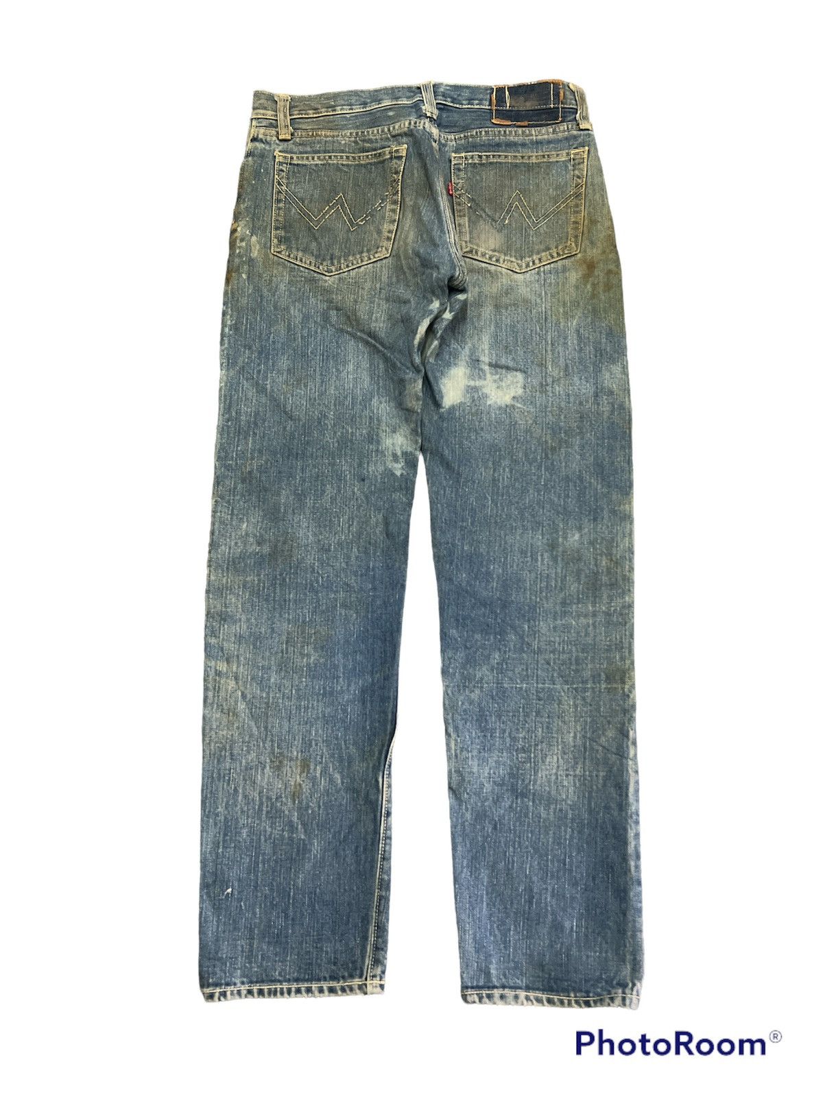 Edwin VINTAGE EDWIN MADE USA THRASHED DENIM PANTS Size US 30 / EU 46 - 4 Thumbnail