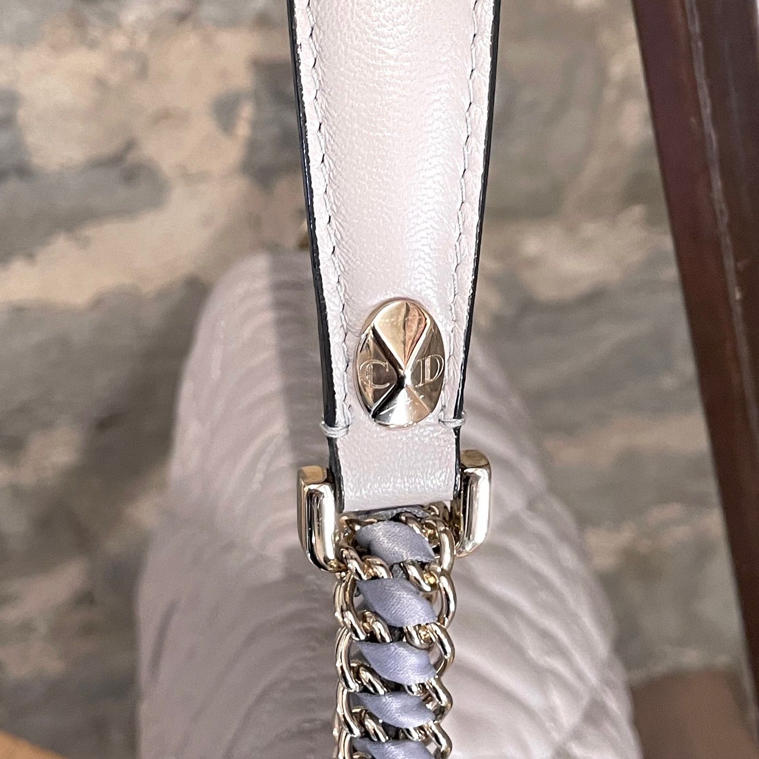 Dior Dior Grey Cannage Gaufre Delices Flap Shoulder Bag Size ONE SIZE - 2 Thumbnail