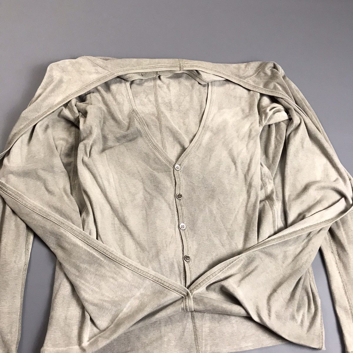 Japanese Brand × Kazuyuki Kumagai Attachment KAZUYUKI KUMAGAI - ATTACHMENT - Hybrid Double Knit Cardigan Size US S / EU 44-46 / 1 - 6 Thumbnail