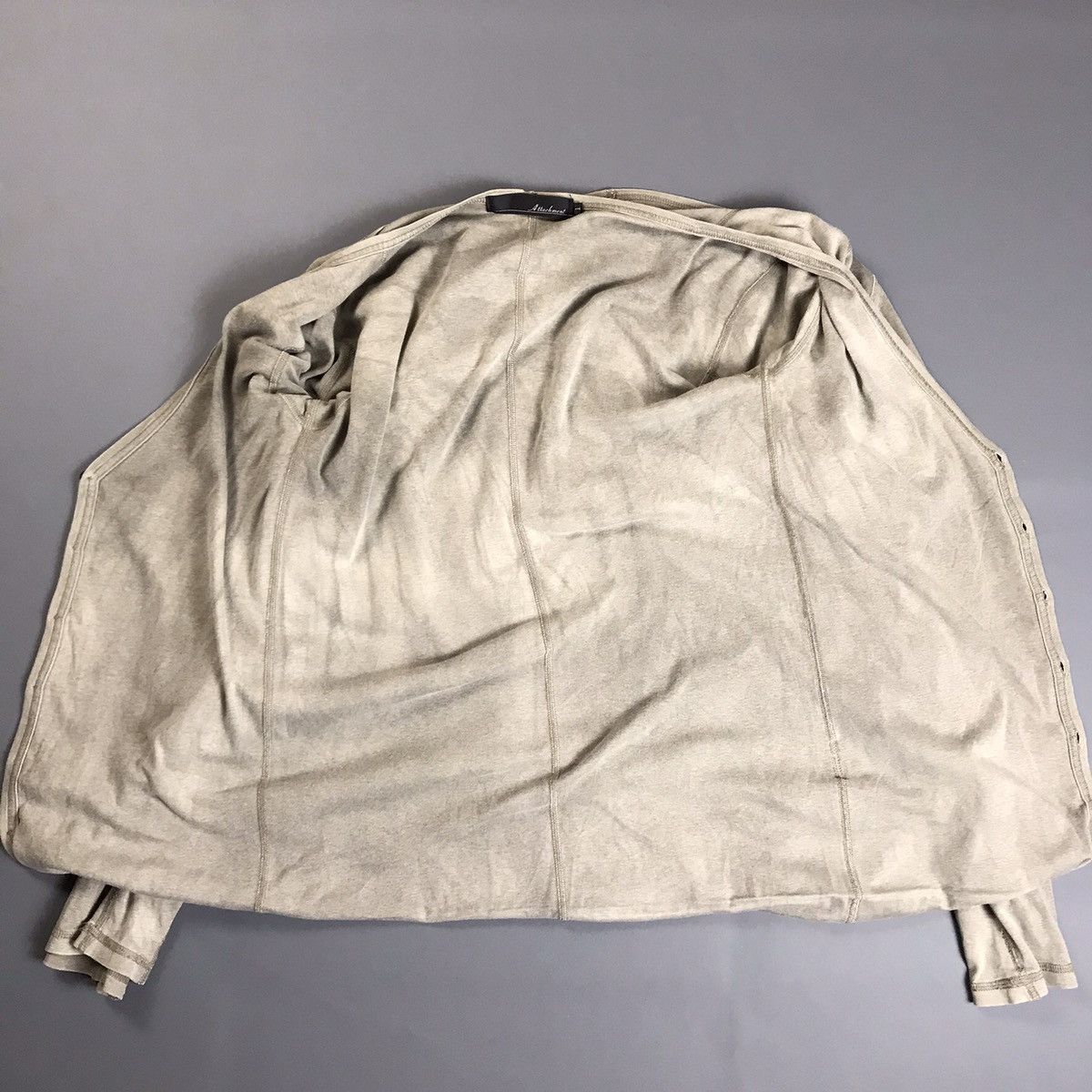 Japanese Brand × Kazuyuki Kumagai Attachment KAZUYUKI KUMAGAI - ATTACHMENT - Hybrid Double Knit Cardigan Size US S / EU 44-46 / 1 - 9 Thumbnail