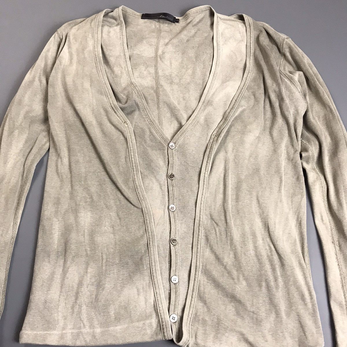 Japanese Brand × Kazuyuki Kumagai Attachment KAZUYUKI KUMAGAI - ATTACHMENT - Hybrid Double Knit Cardigan Size US S / EU 44-46 / 1 - 2 Thumbnail
