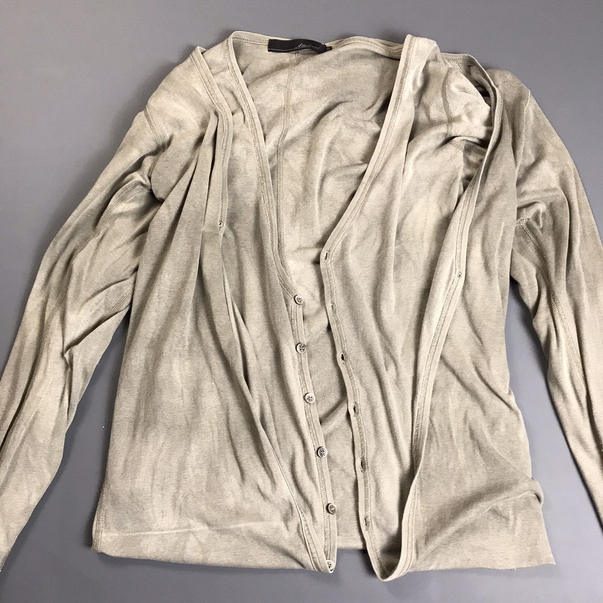 Japanese Brand × Kazuyuki Kumagai Attachment KAZUYUKI KUMAGAI - ATTACHMENT - Hybrid Double Knit Cardigan Size US S / EU 44-46 / 1 - 8 Thumbnail